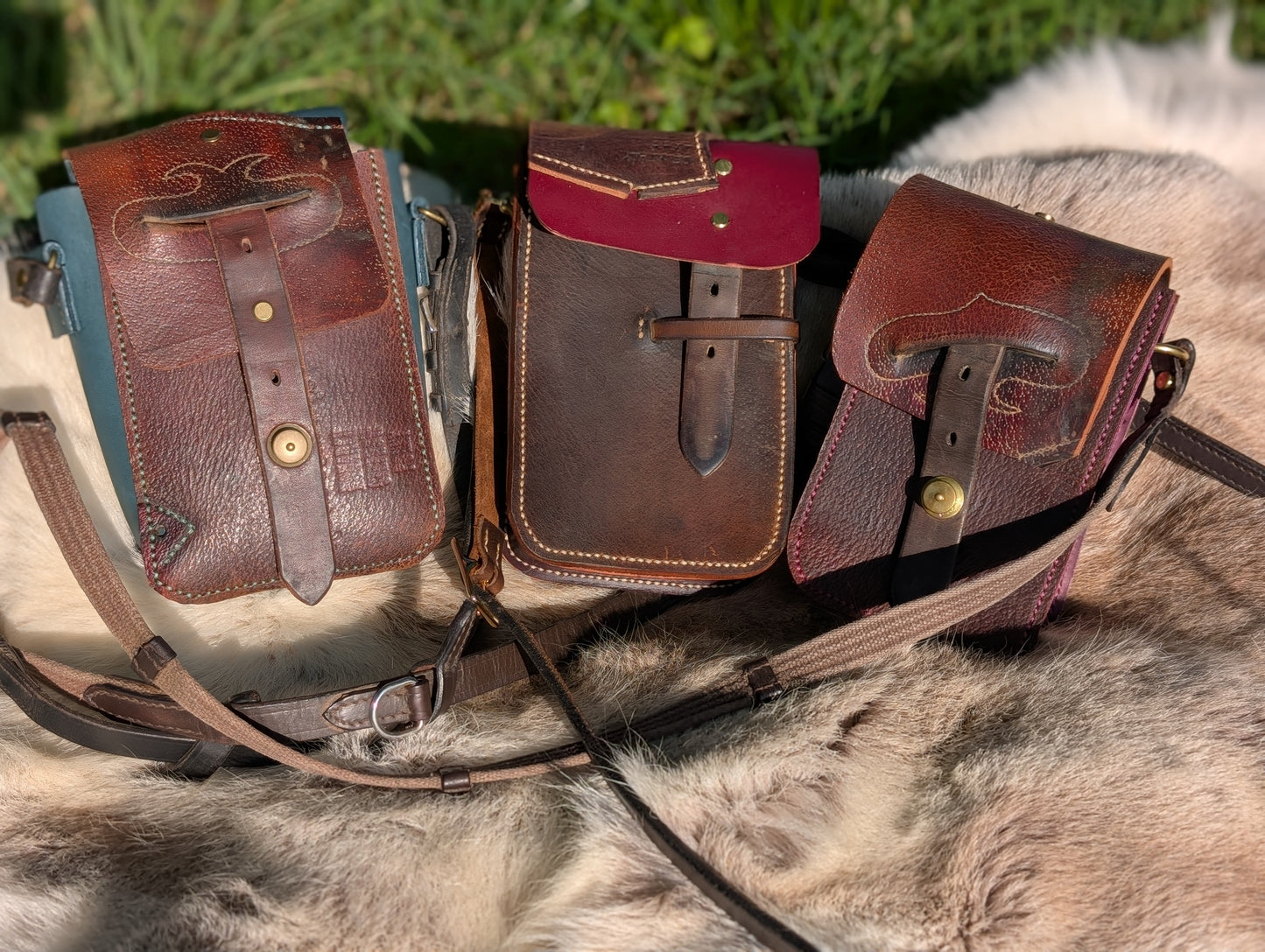 Australian Stock Half Halt Saddlebag Teal