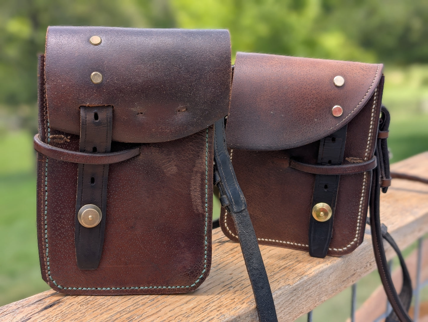 Olive Green Crosby Half Halt Saddlebag