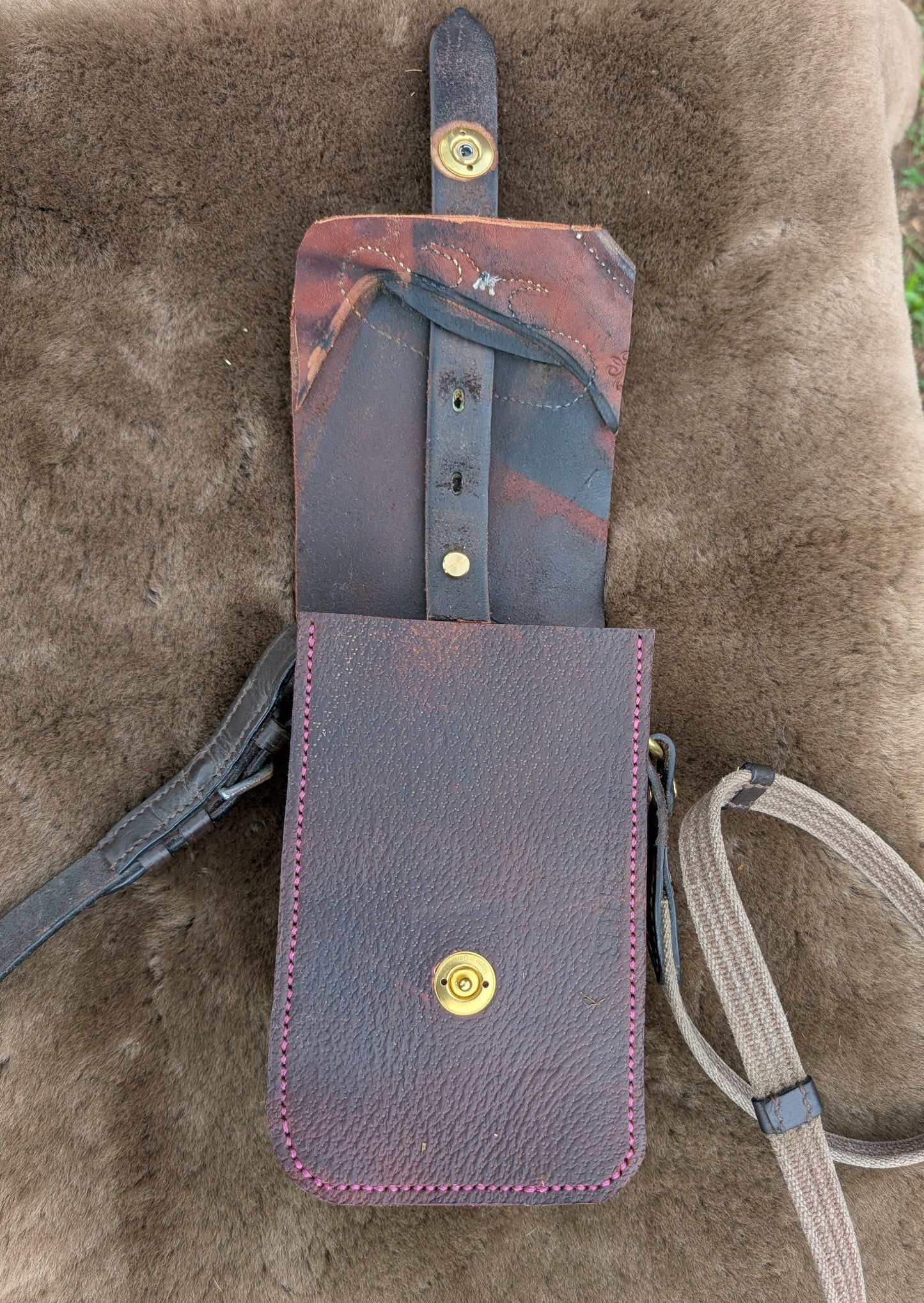 Australian Stock Half Halt Saddlebag Plum
