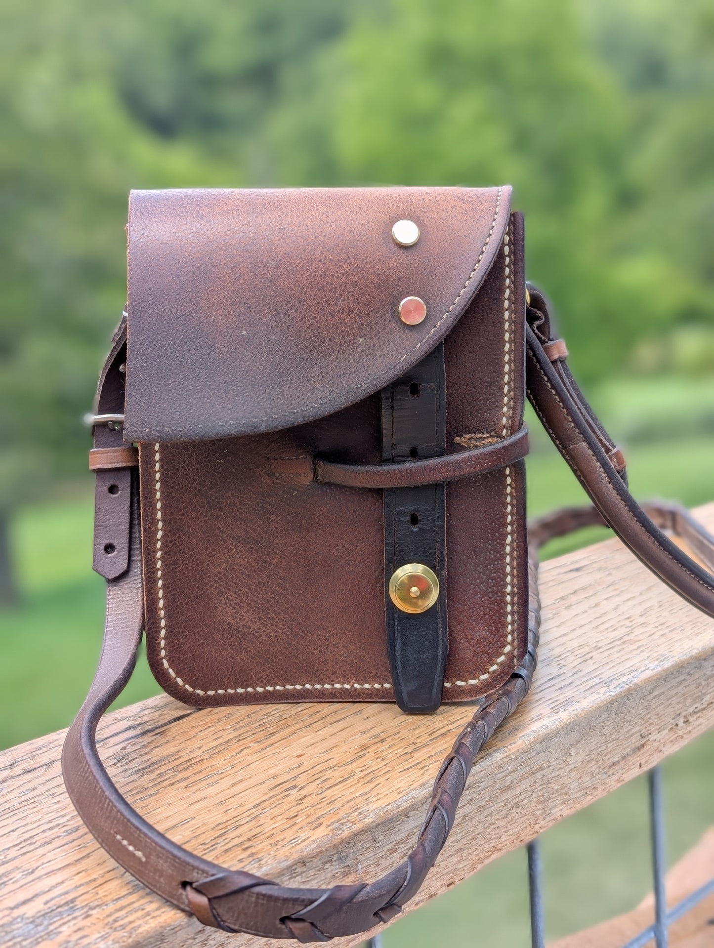 Olive Green Crosby Half Halt Saddlebag