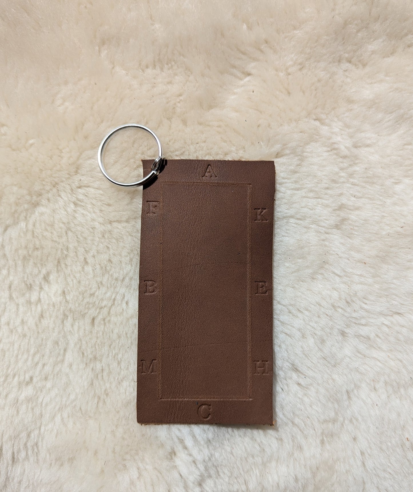 Dressage Square Keychain