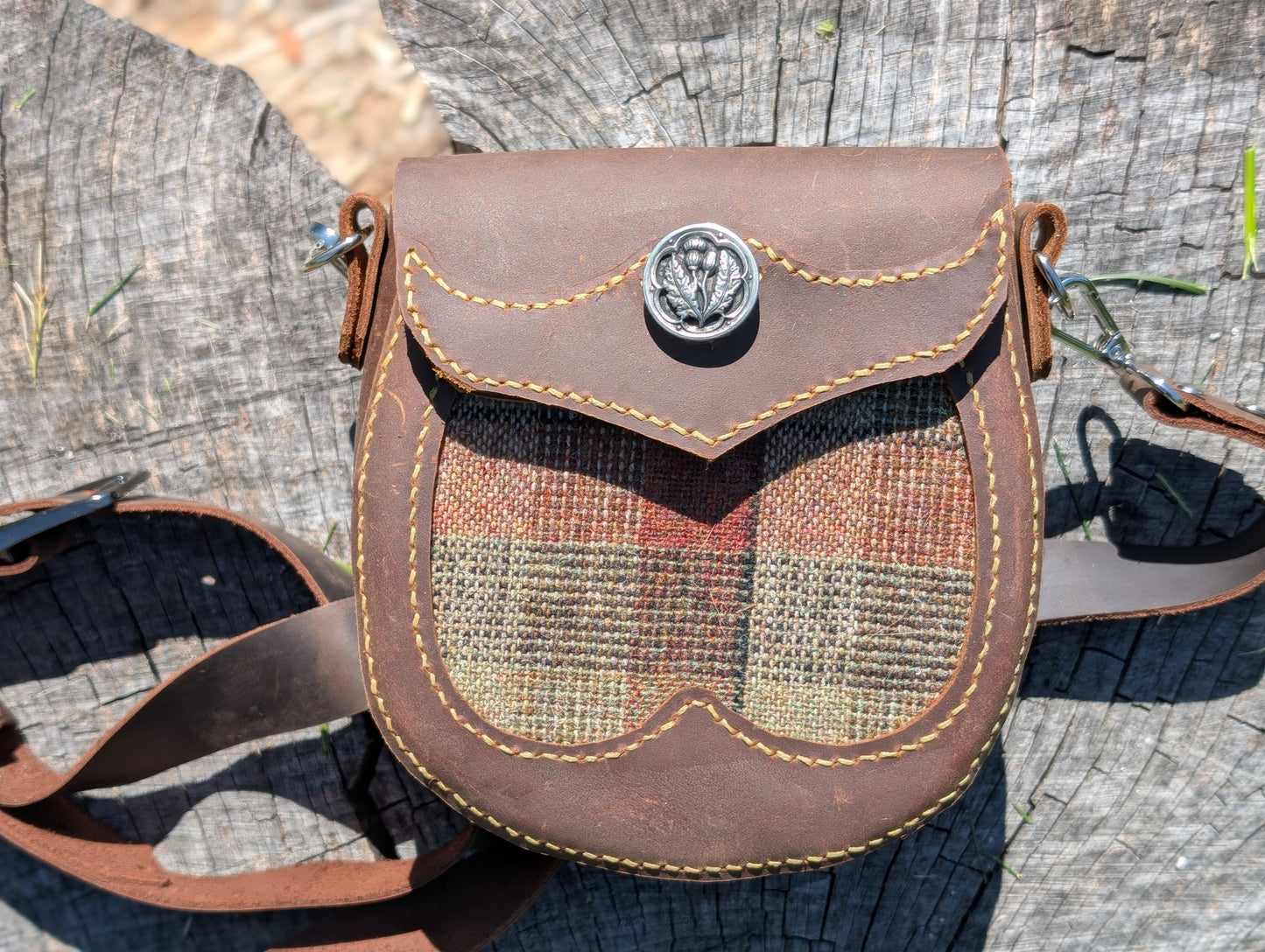 Braveheart Tartan Sporran Style Crossbody