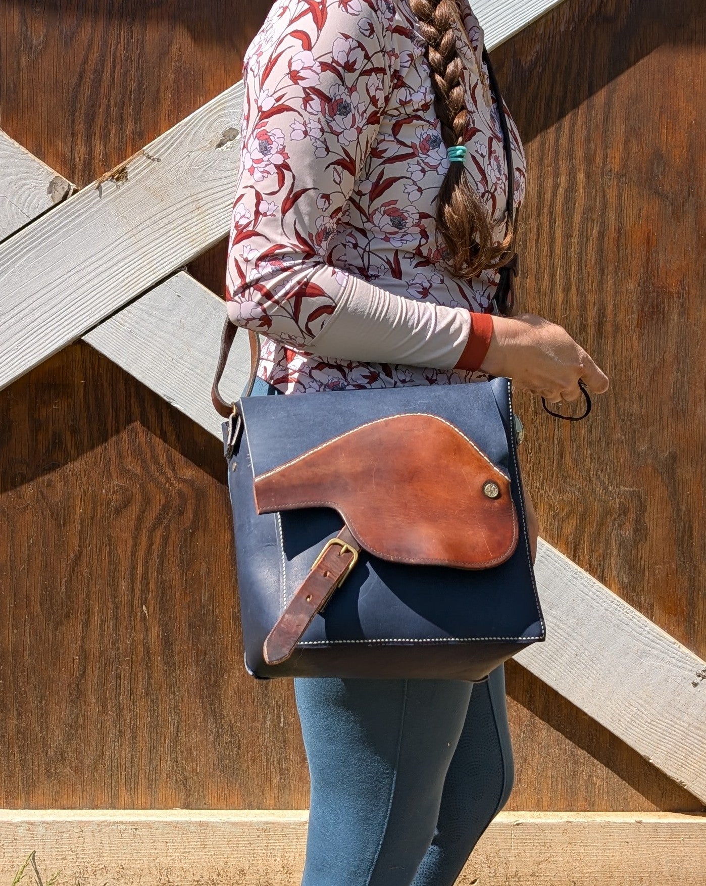 Crosby Tempi Navy Messenger Bag