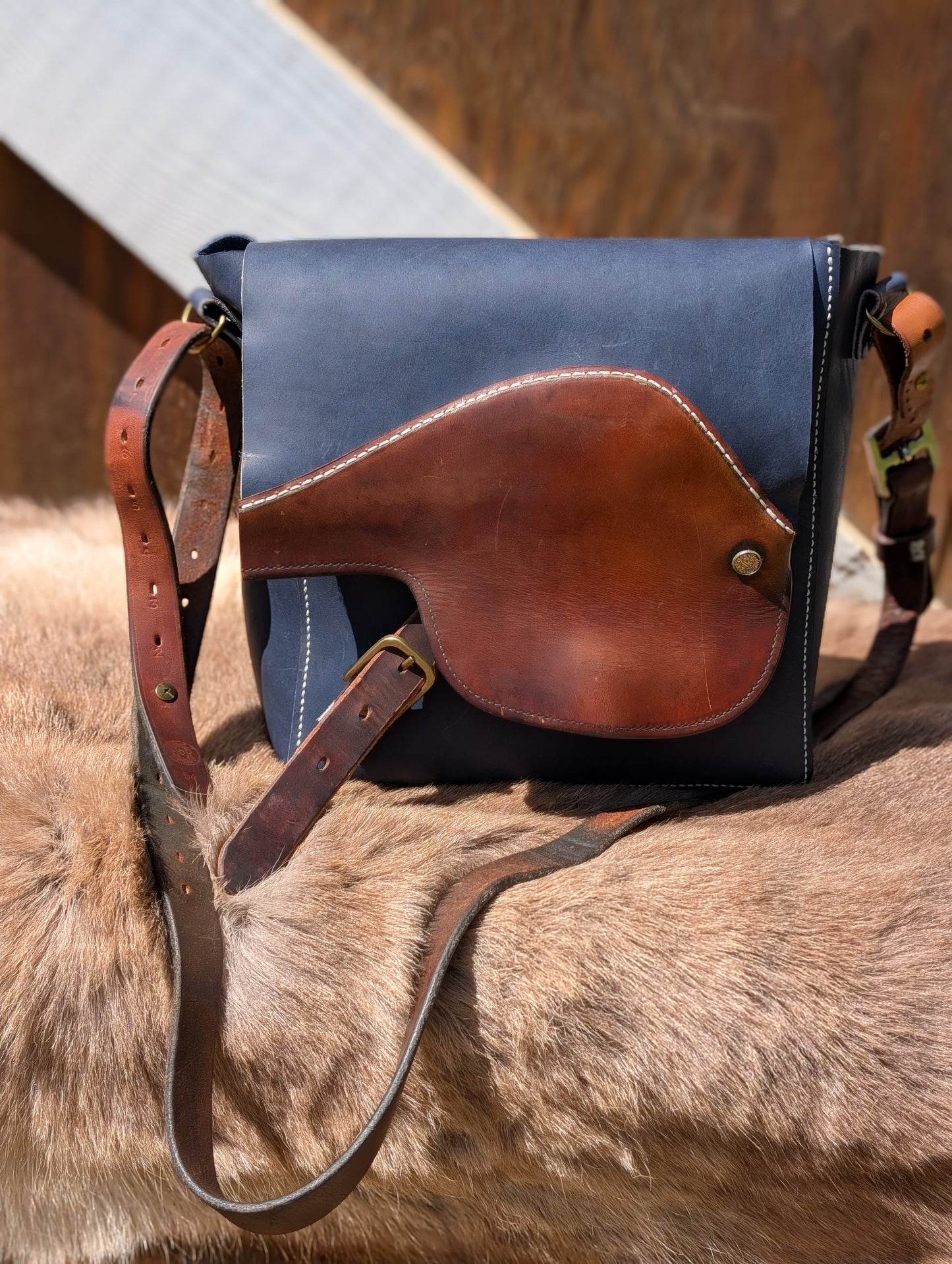 Crosby Tempi Navy Messenger Bag