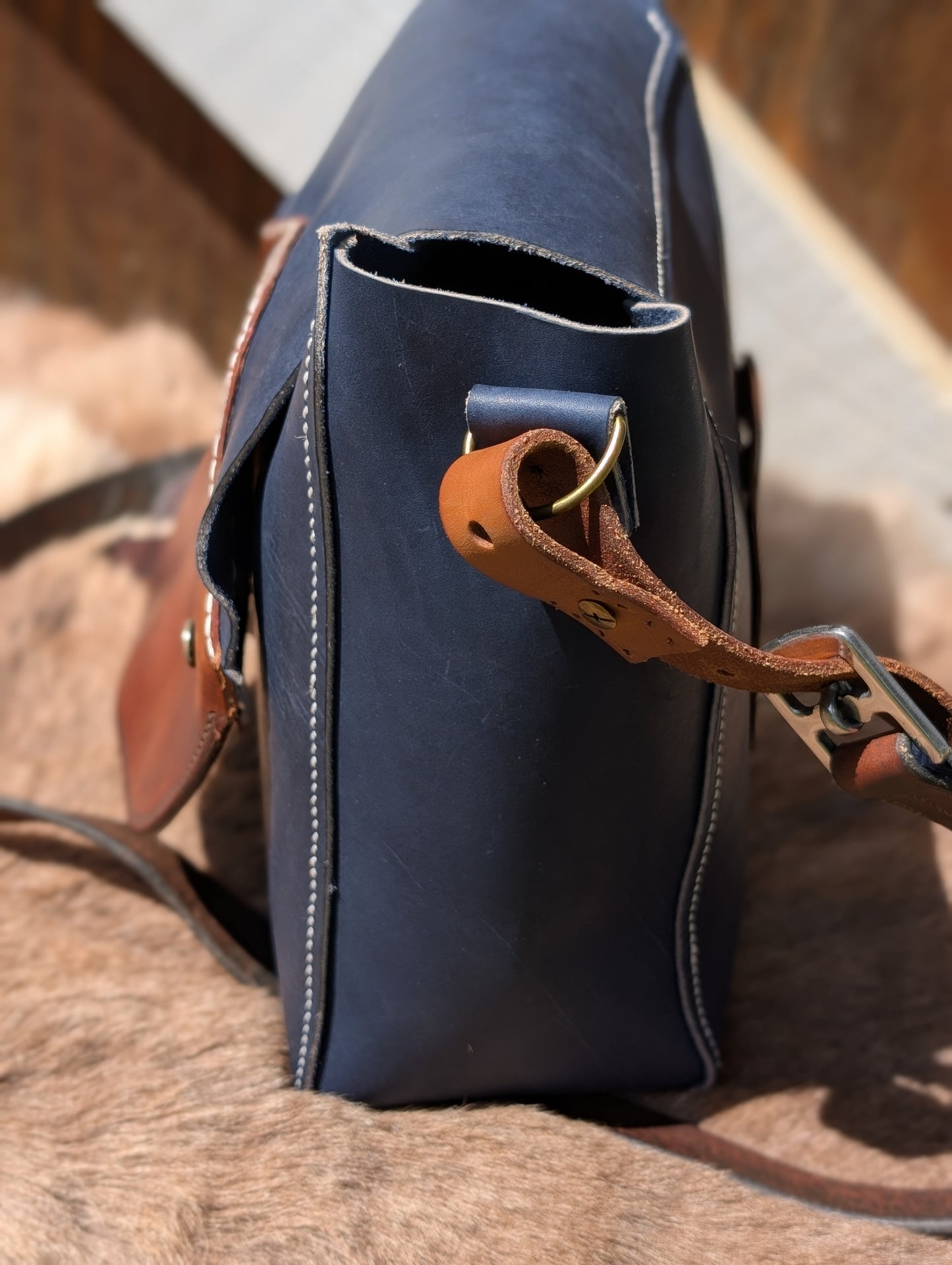 Crosby Tempi Navy Messenger Bag
