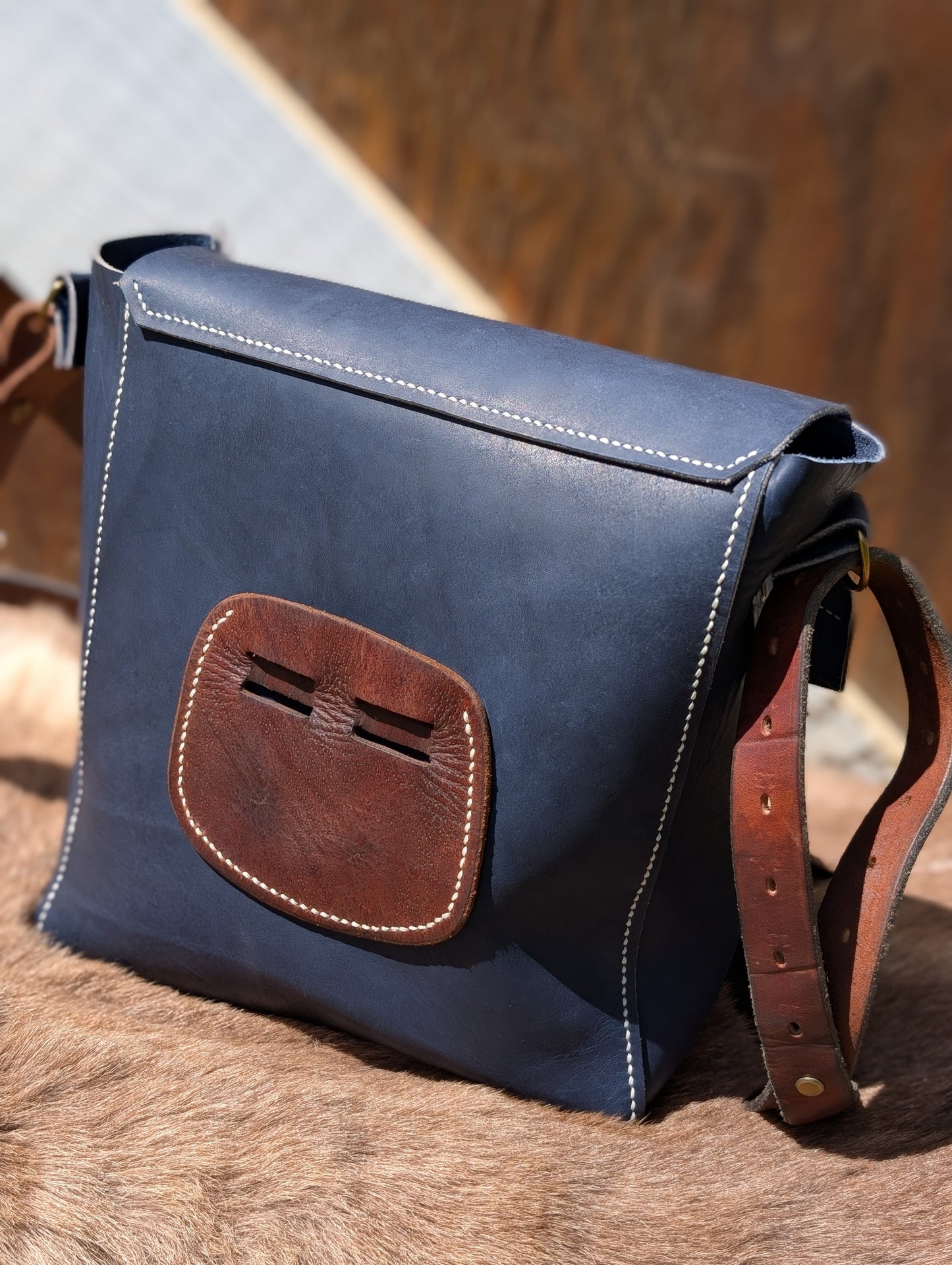 Crosby Tempi Navy Messenger Bag