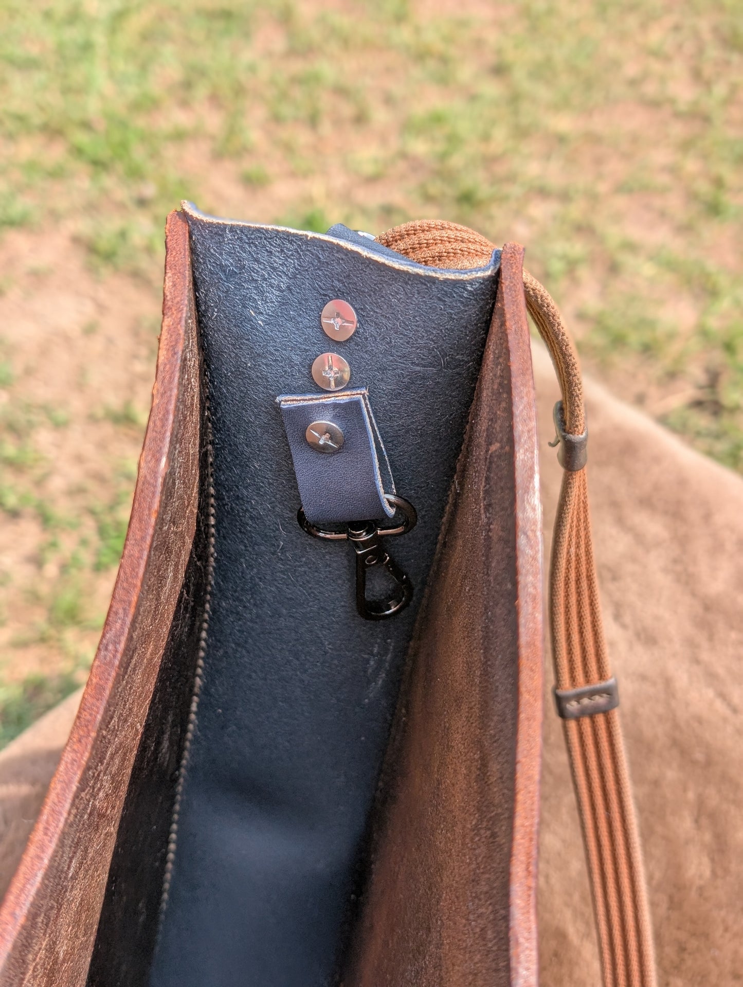 Navy Snowy River Shoulder Bag