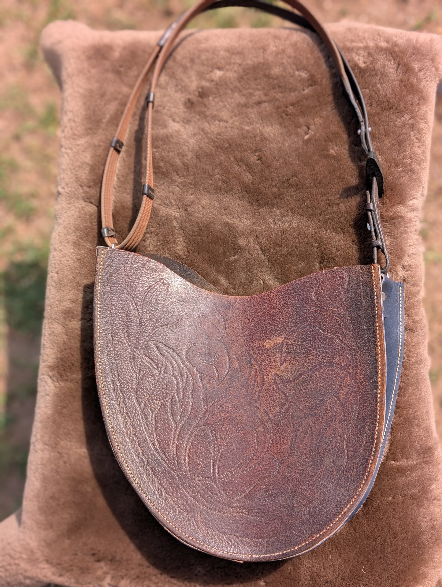 Navy Snowy River Shoulder Bag