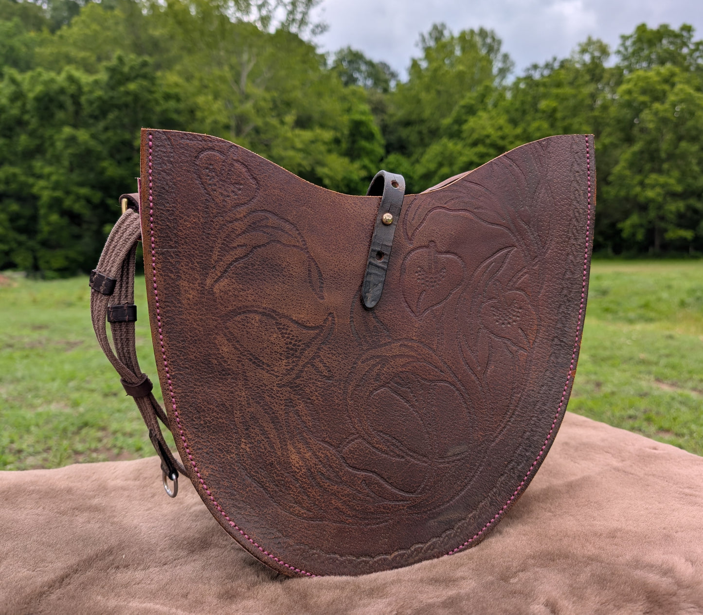 Raspberry Snowy River Shoulder Bag