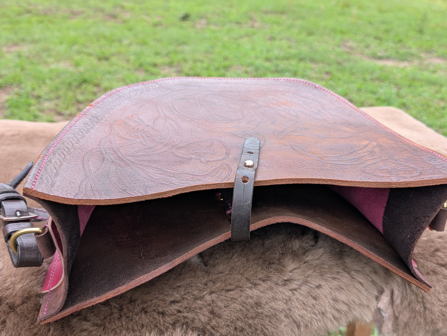 Raspberry Snowy River Shoulder Bag