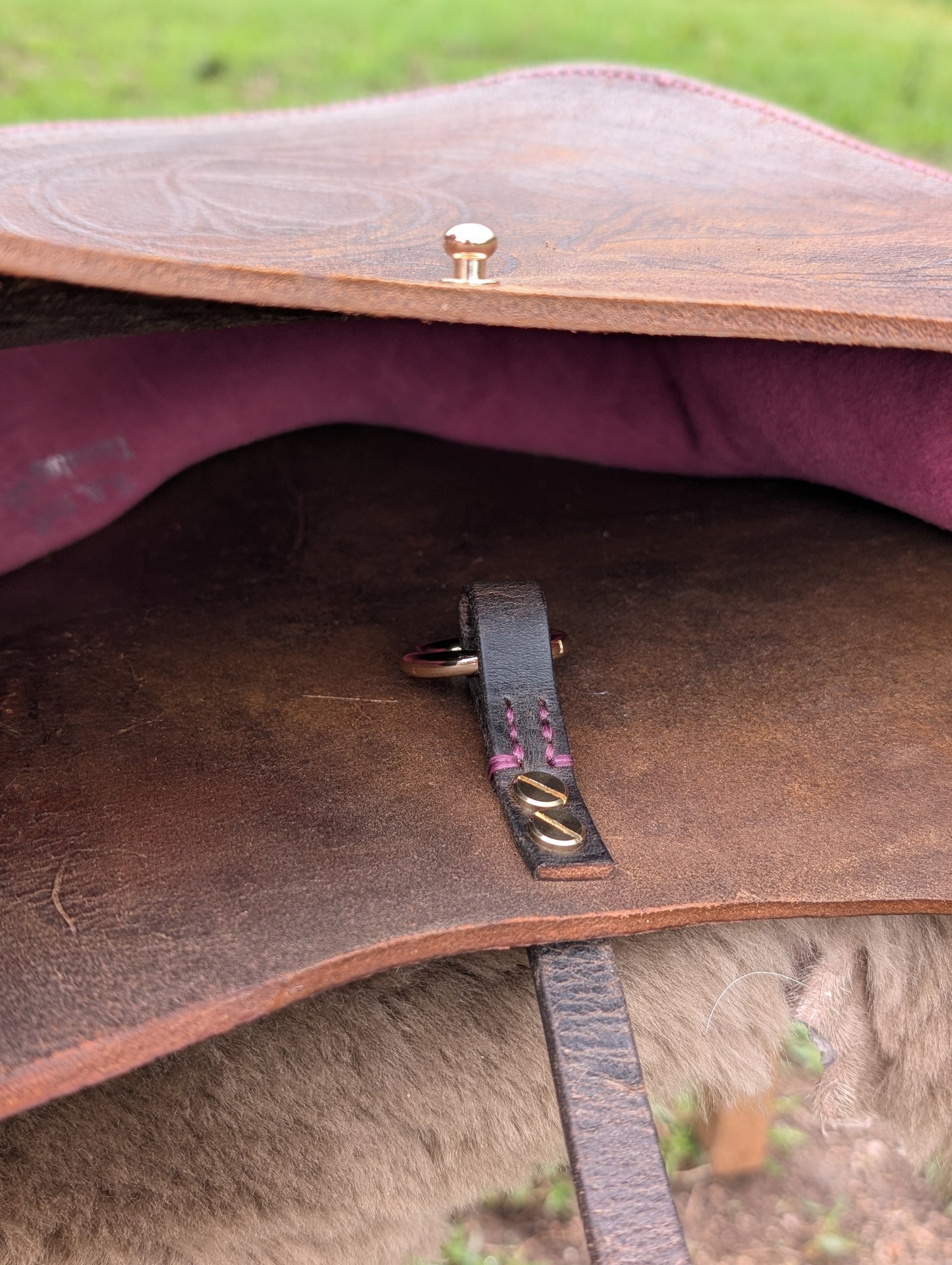 Raspberry Snowy River Shoulder Bag