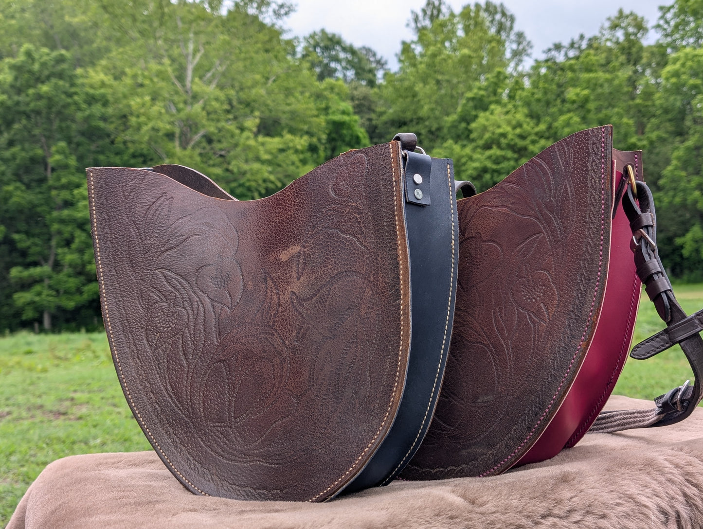 Raspberry Snowy River Shoulder Bag