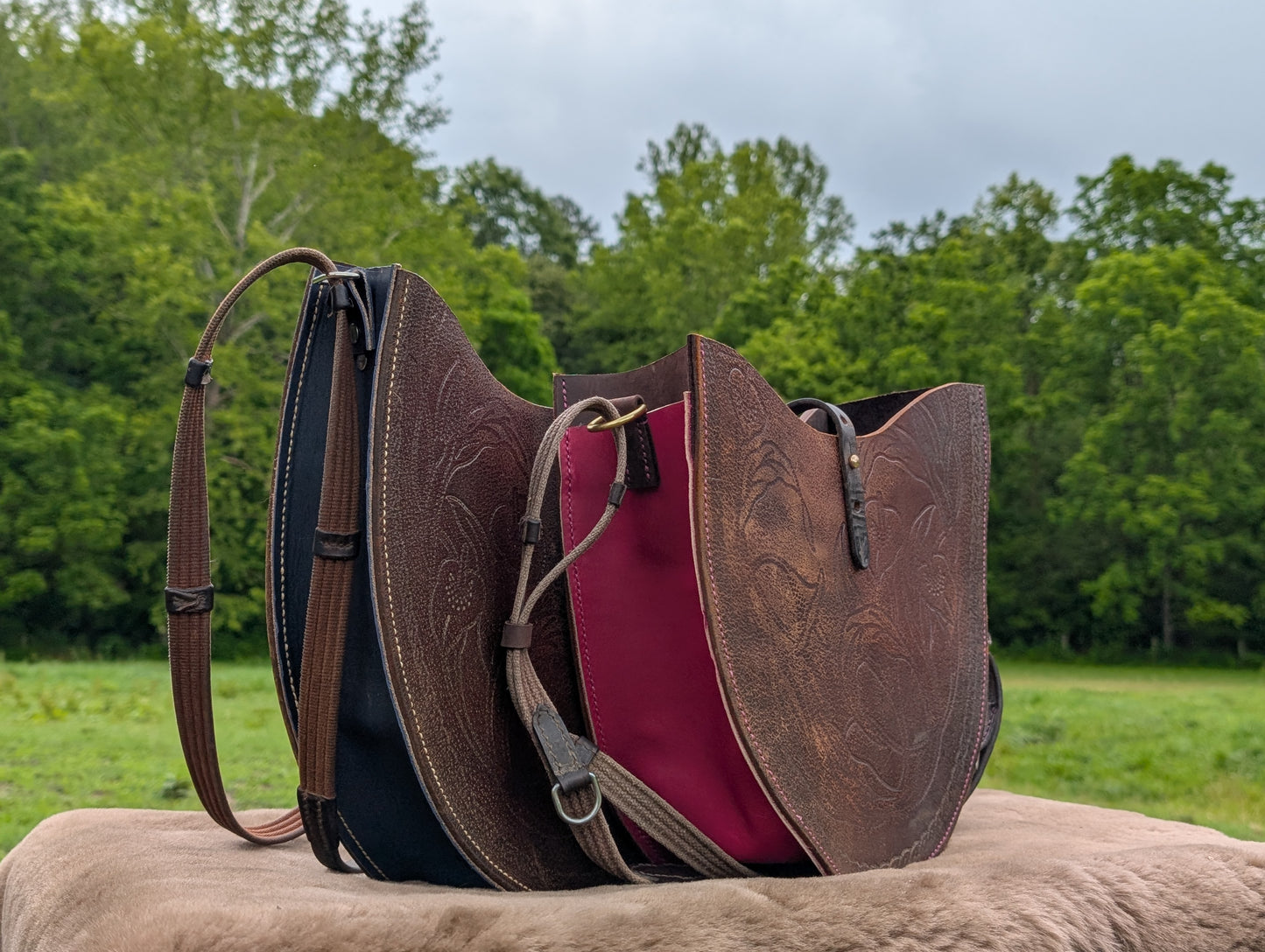 Raspberry Snowy River Shoulder Bag