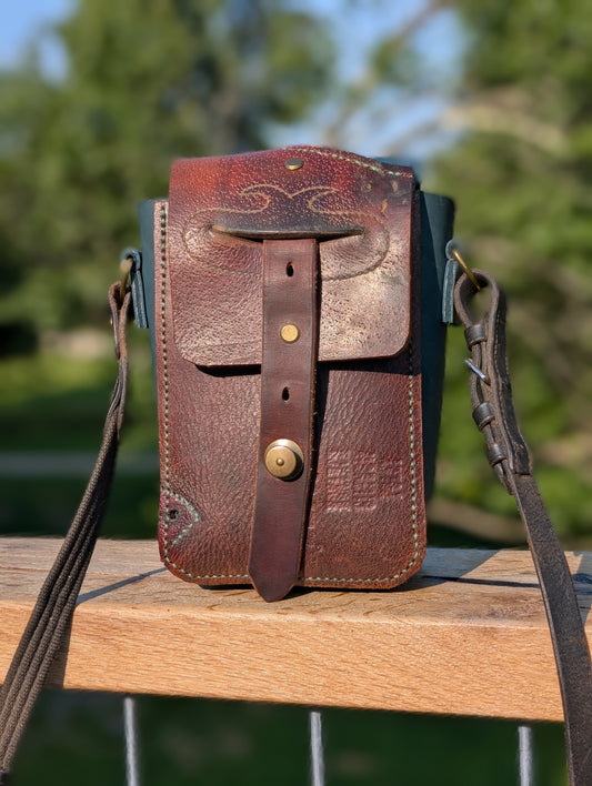 Australian Stock Half Halt Saddlebag Teal