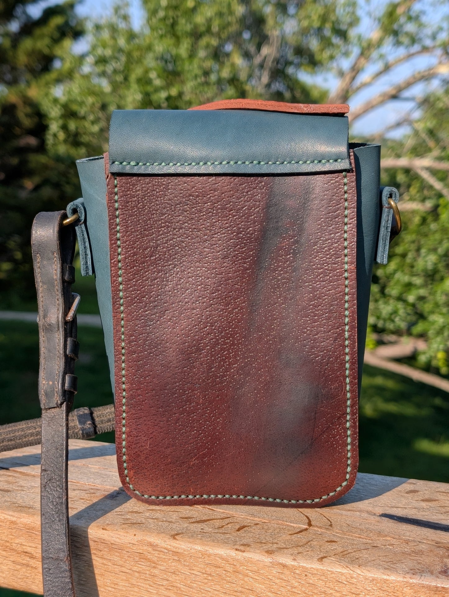 Australian Stock Half Halt Saddlebag Teal