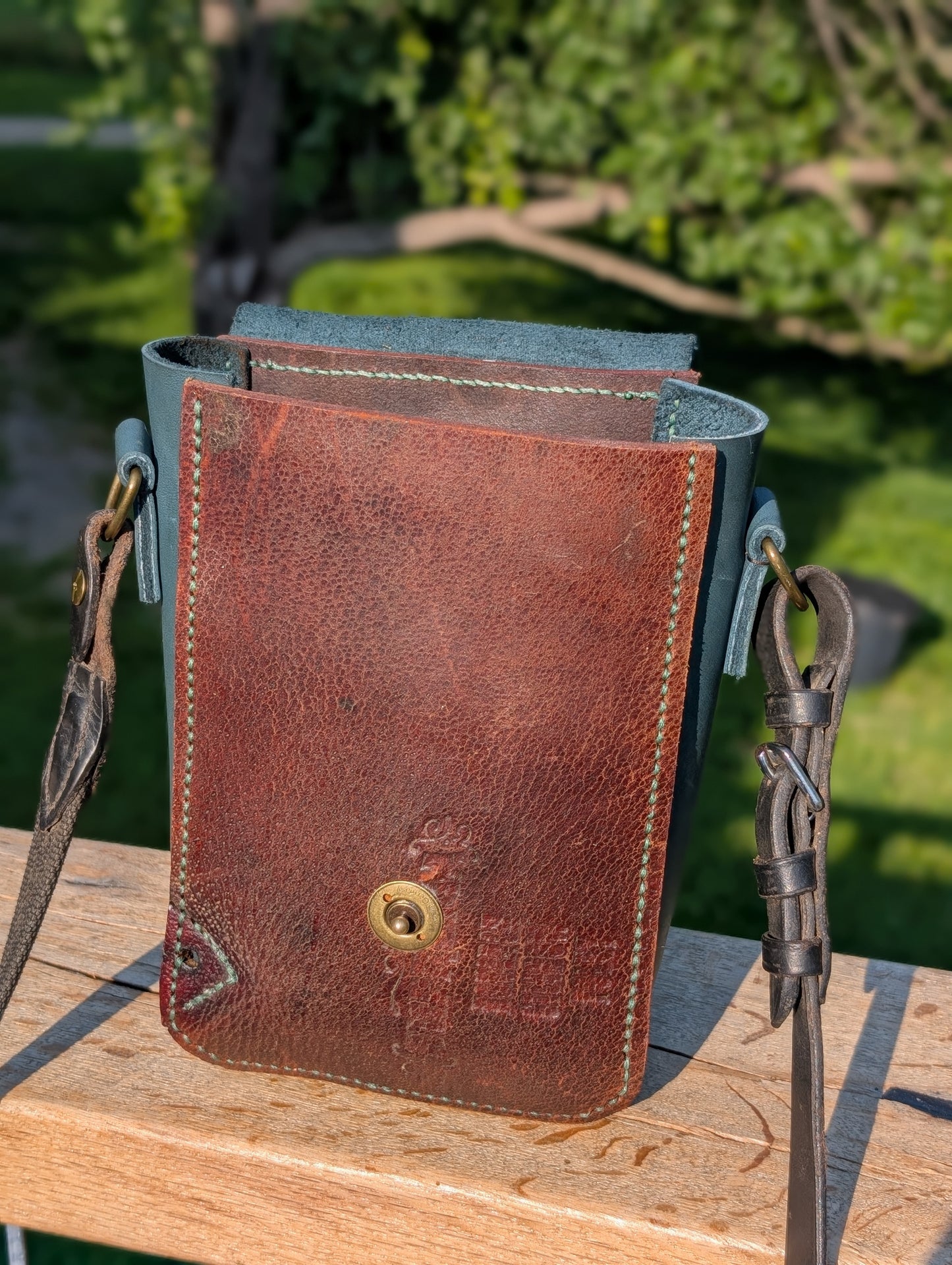 Australian Stock Half Halt Saddlebag Teal