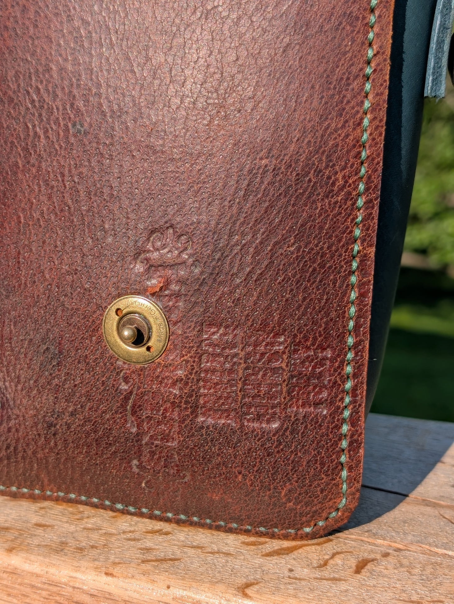 Australian Stock Half Halt Saddlebag Teal