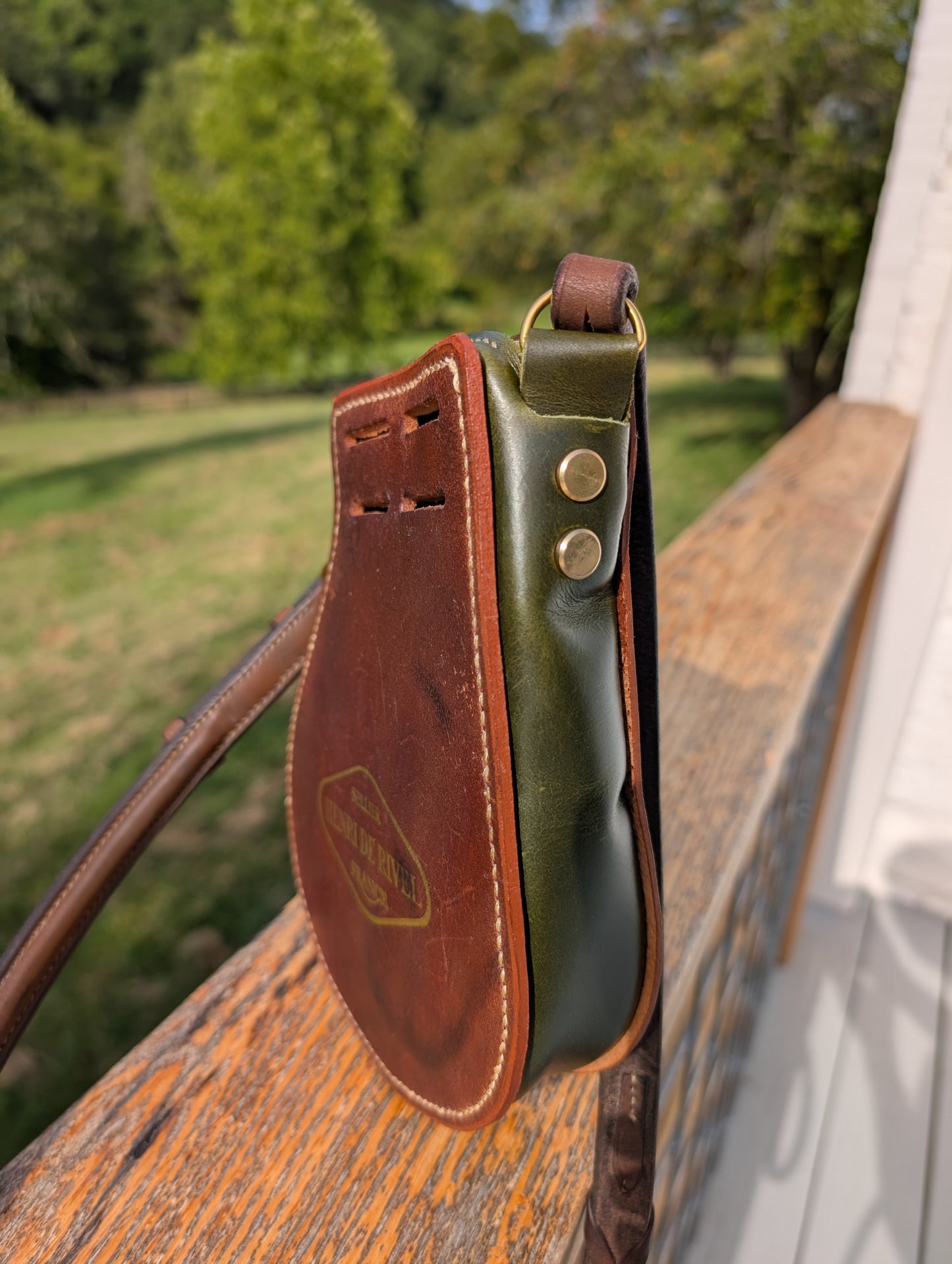 Olive Green & Brown HDR Forward Seat Billet Guard Bag