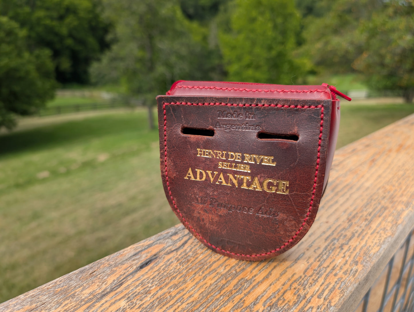 Red & Brown HDR Billet Guard Oxer Bag