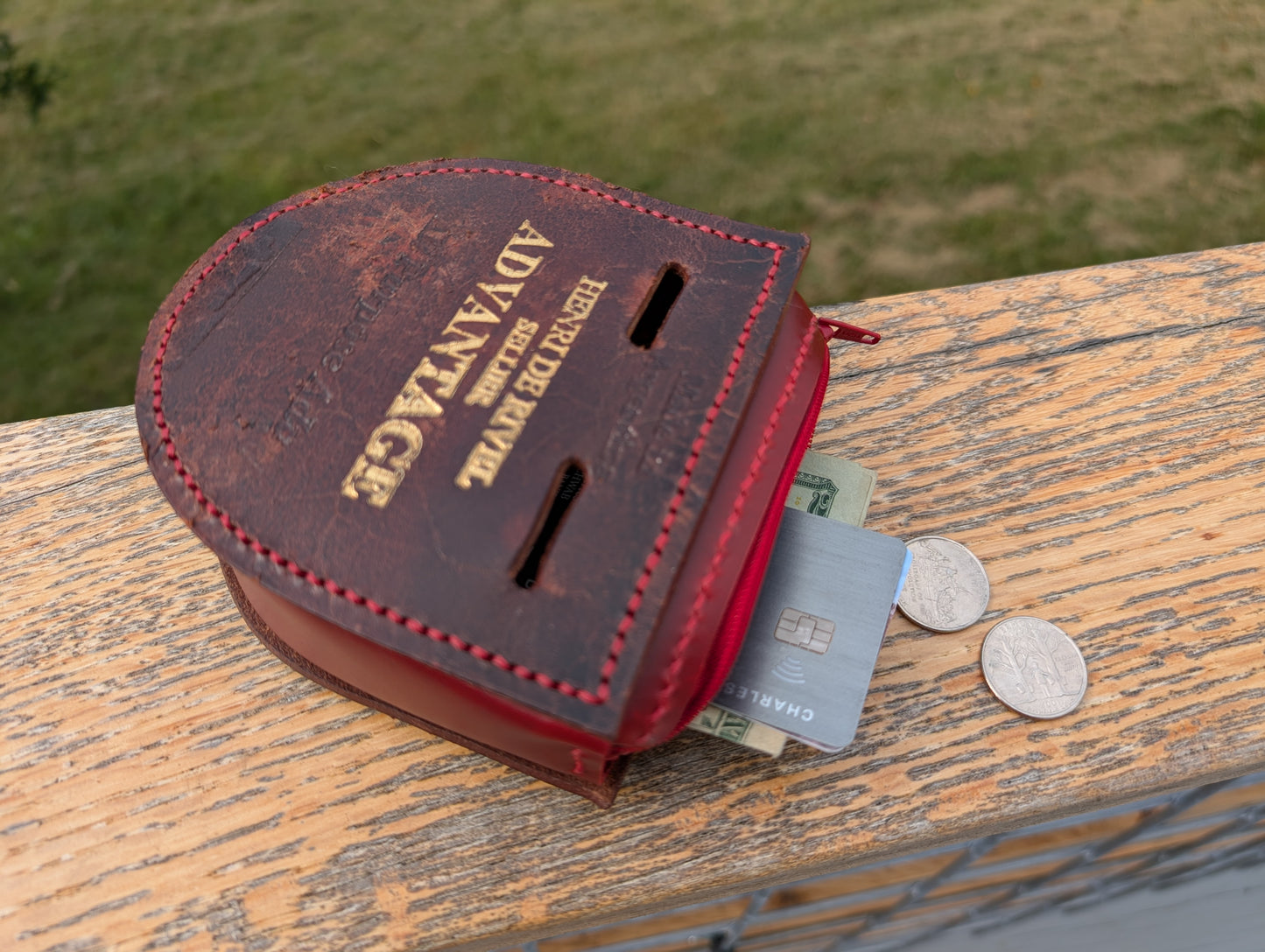 Red & Brown HDR Billet Guard Oxer Bag