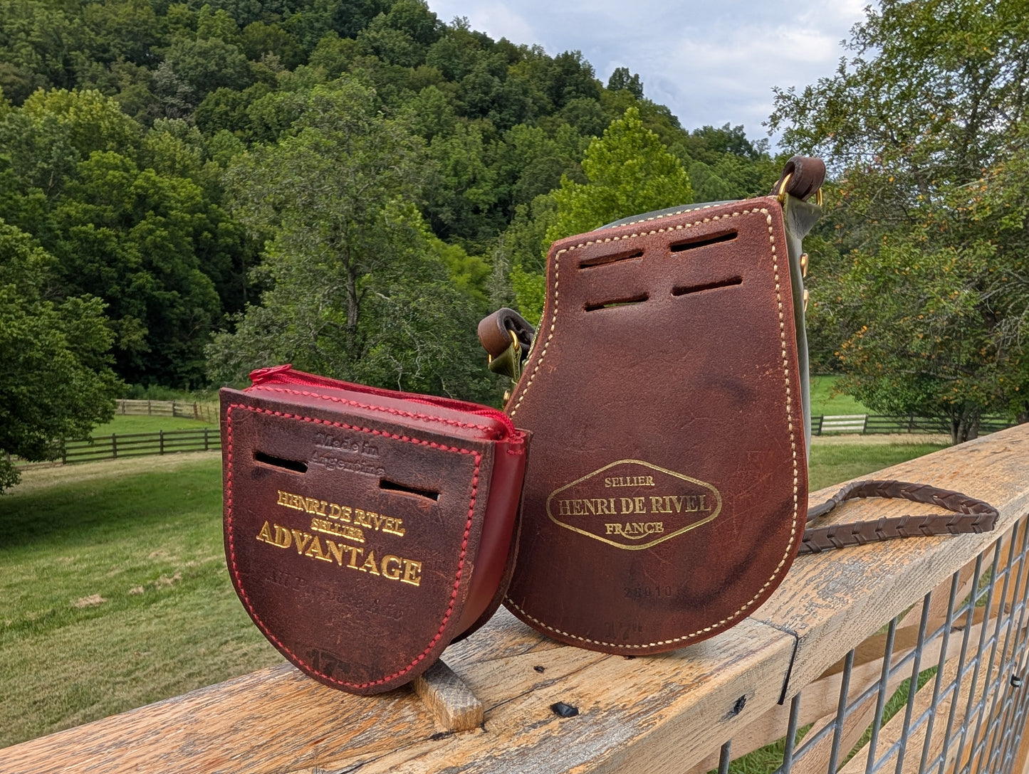 Red & Brown HDR Billet Guard Oxer Bag