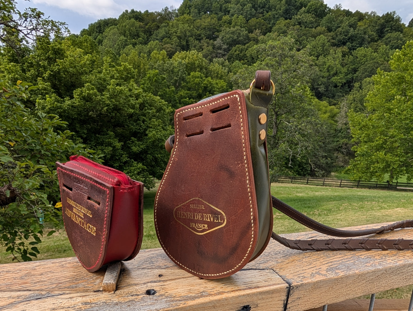 Red & Brown HDR Billet Guard Oxer Bag
