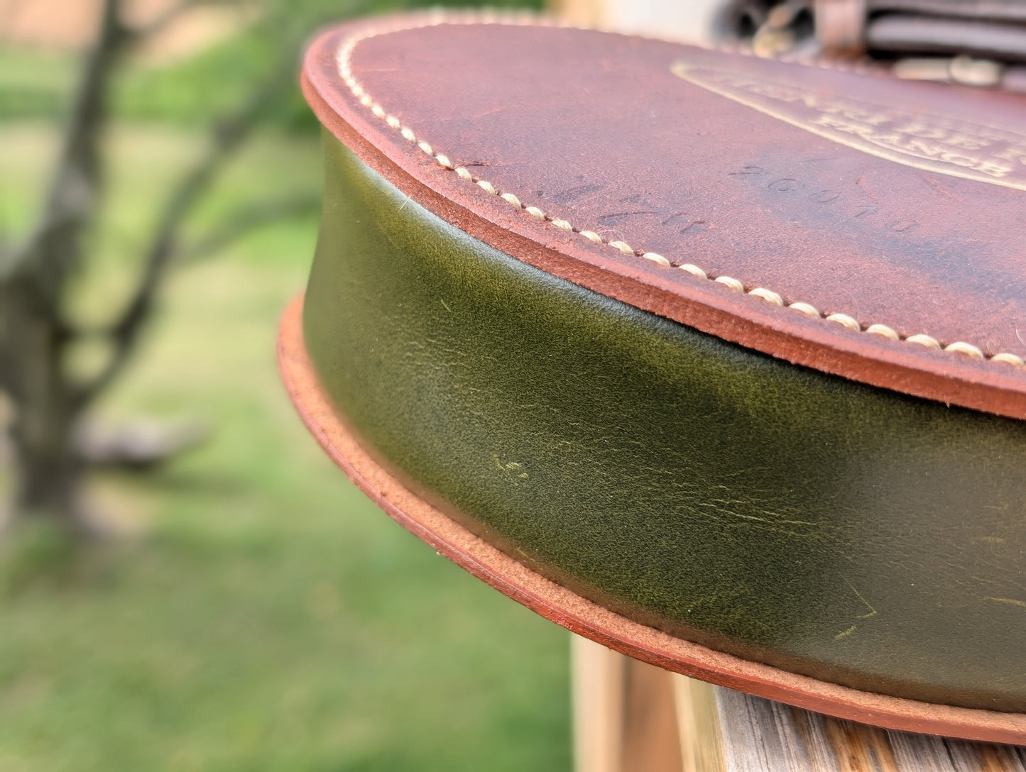 Olive Green & Brown HDR Forward Seat Billet Guard Bag
