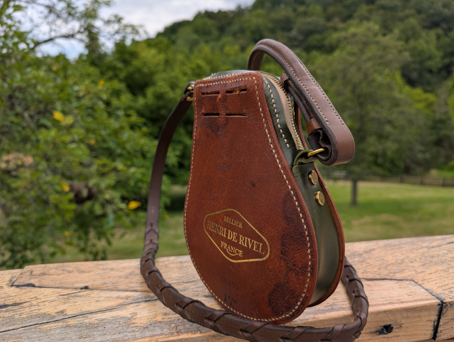 Olive Green & Brown HDR Forward Seat Billet Guard Bag