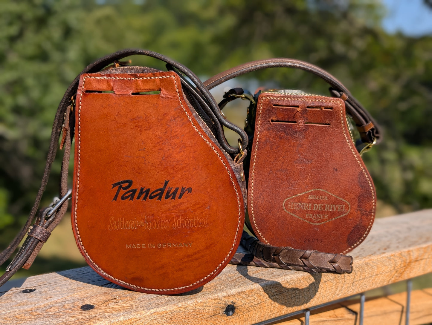 Ostrich Brown & Cognac Forward Seat Billet Guard Bag