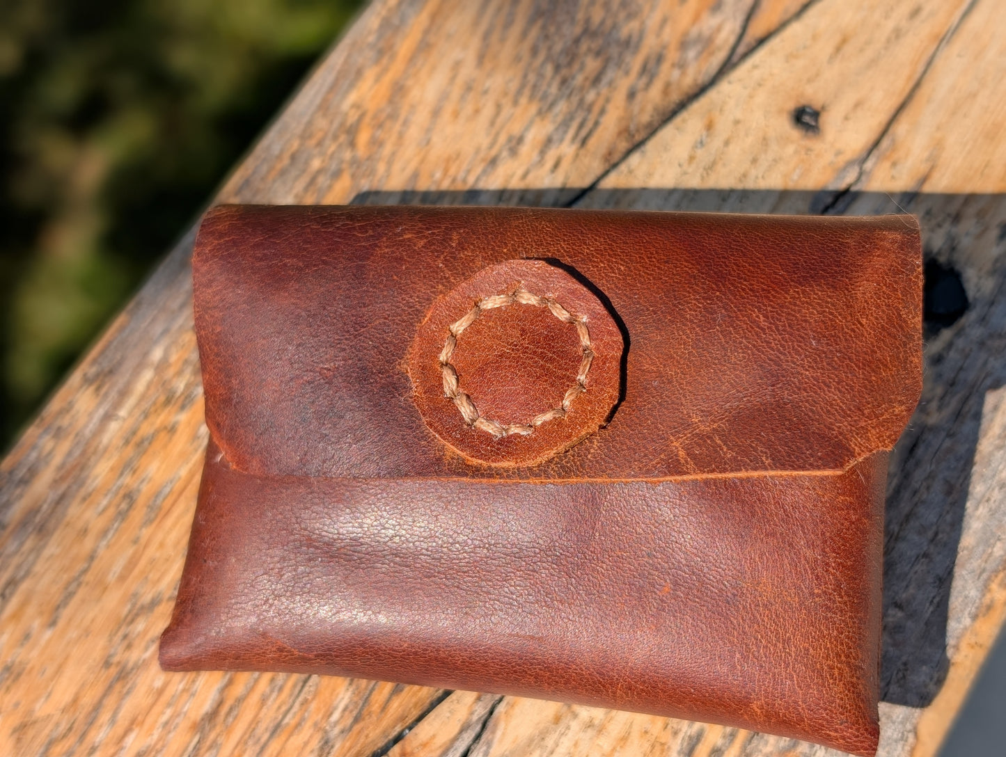 Panel Leather Coin / Card pouch
