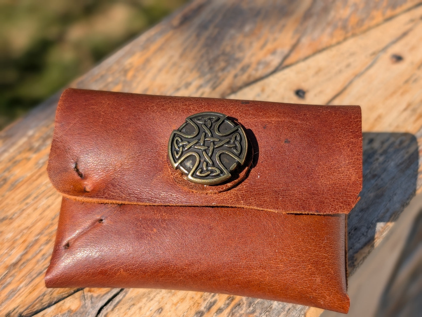 Panel Leather Coin / Card pouch