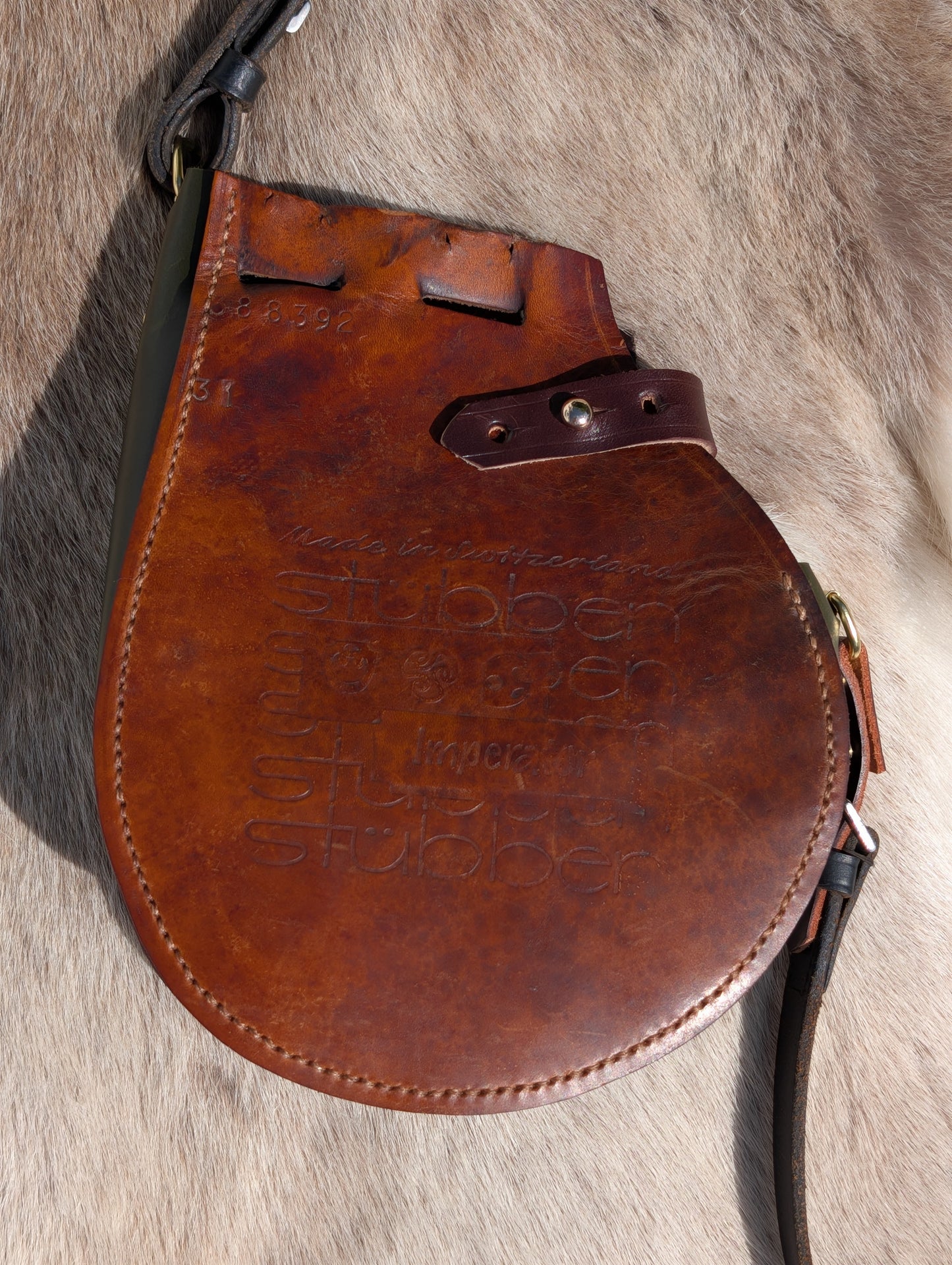 Stübben Olive Green & Cognac Forward Seat Billet Guard Bag