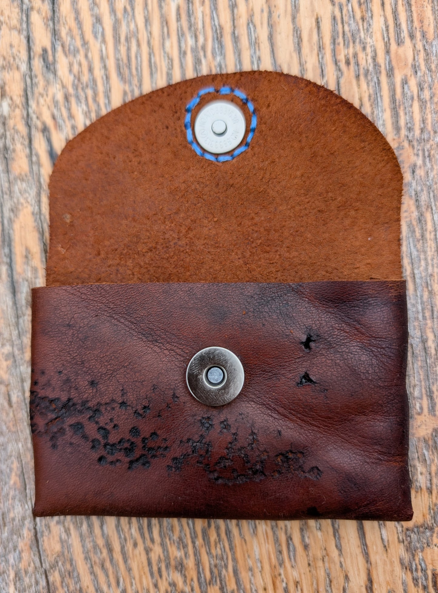 Panel Leather Coin / Card pouch