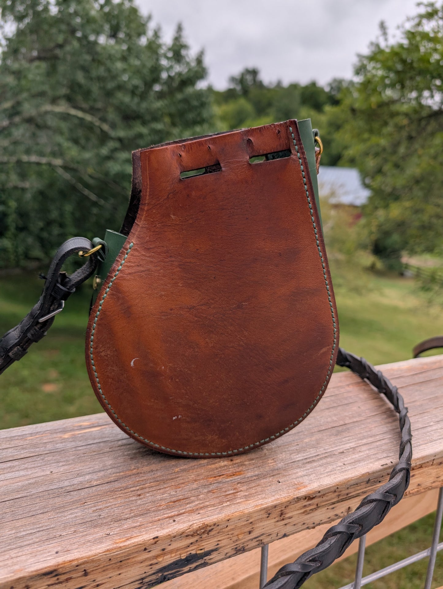 Stübben Siegfried Tan and Green Billet Guard Bag