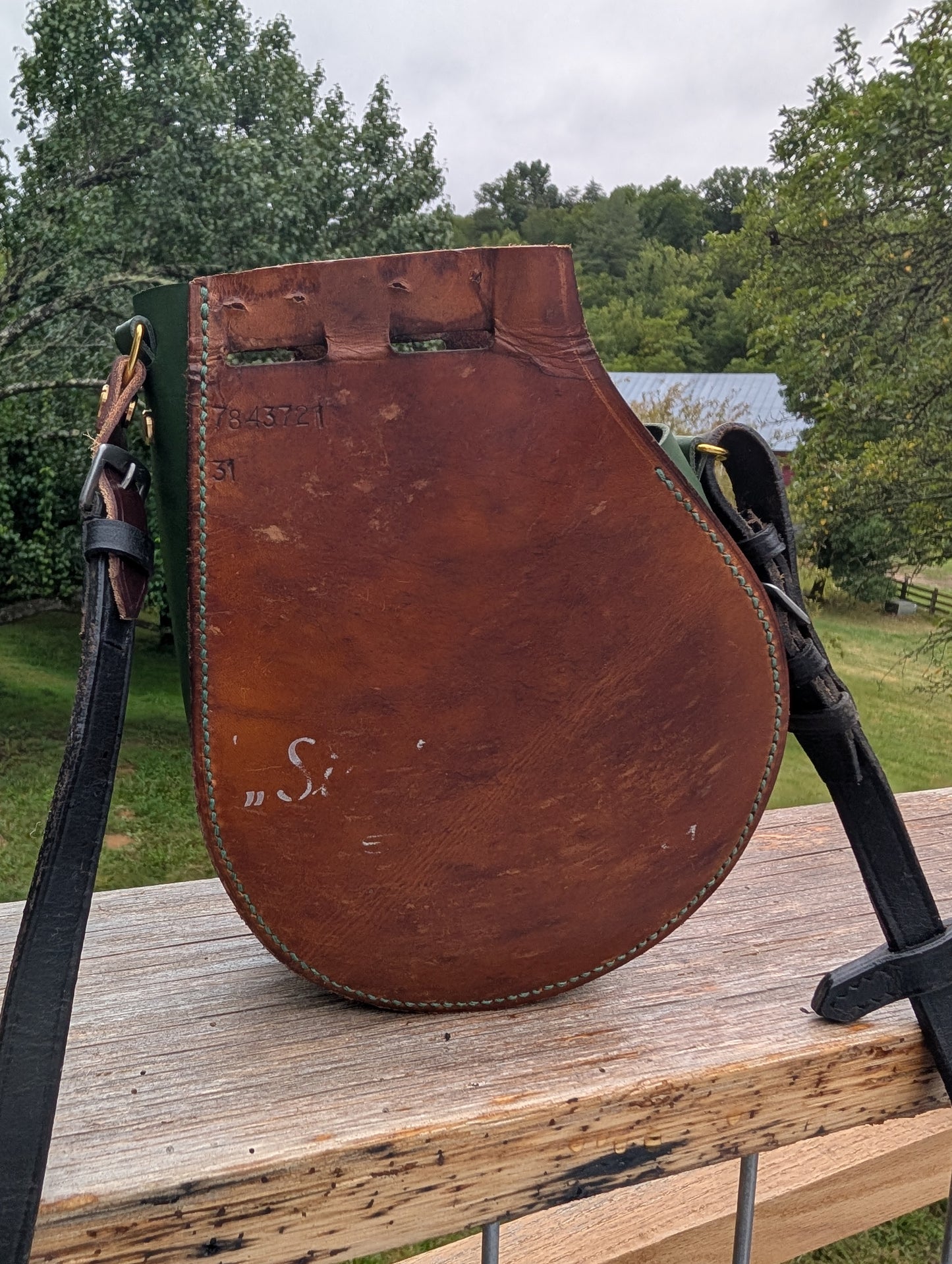 Stübben Siegfried Tan and Green Billet Guard Bag