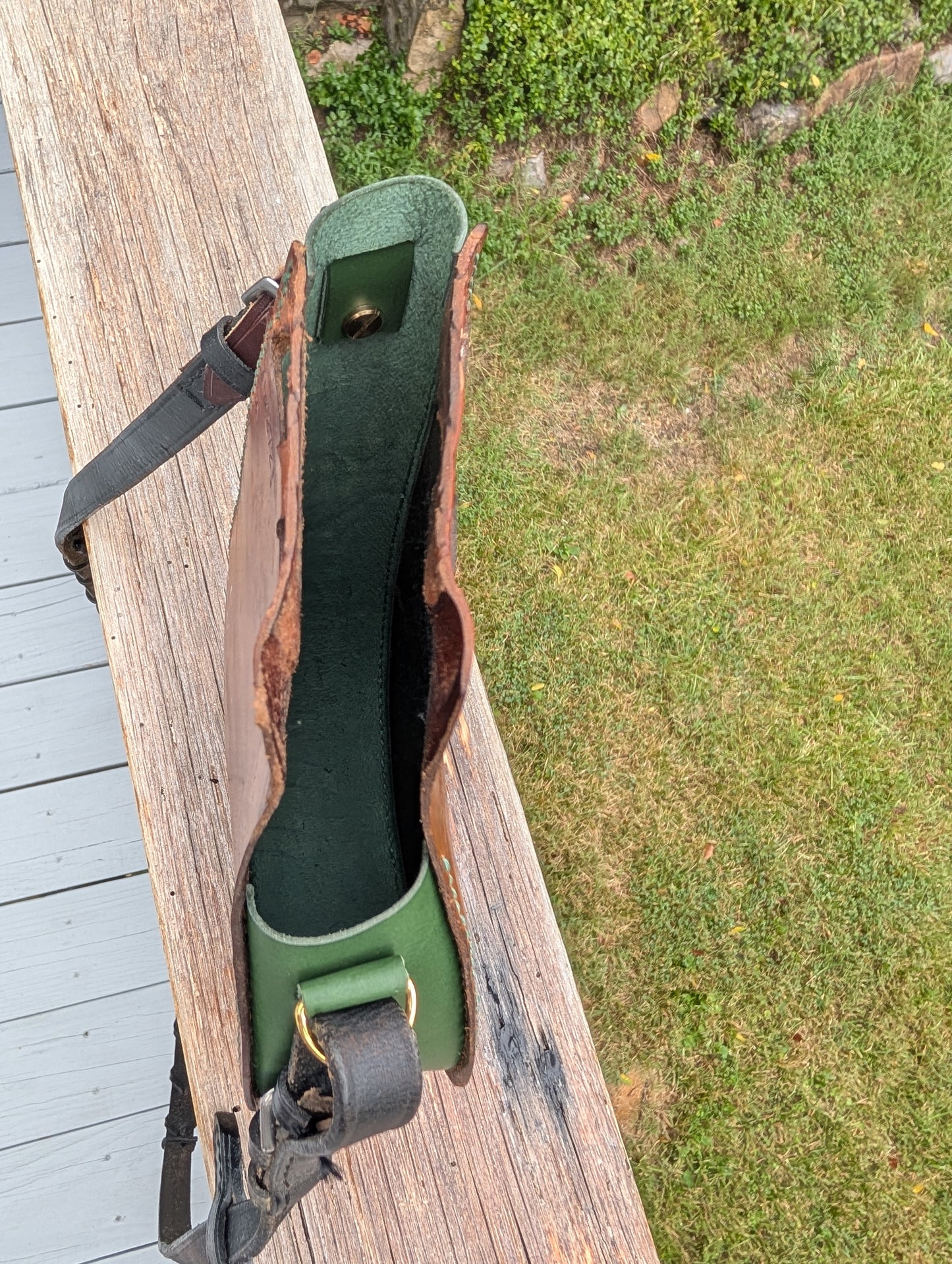 Stübben Siegfried Tan and Green Billet Guard Bag