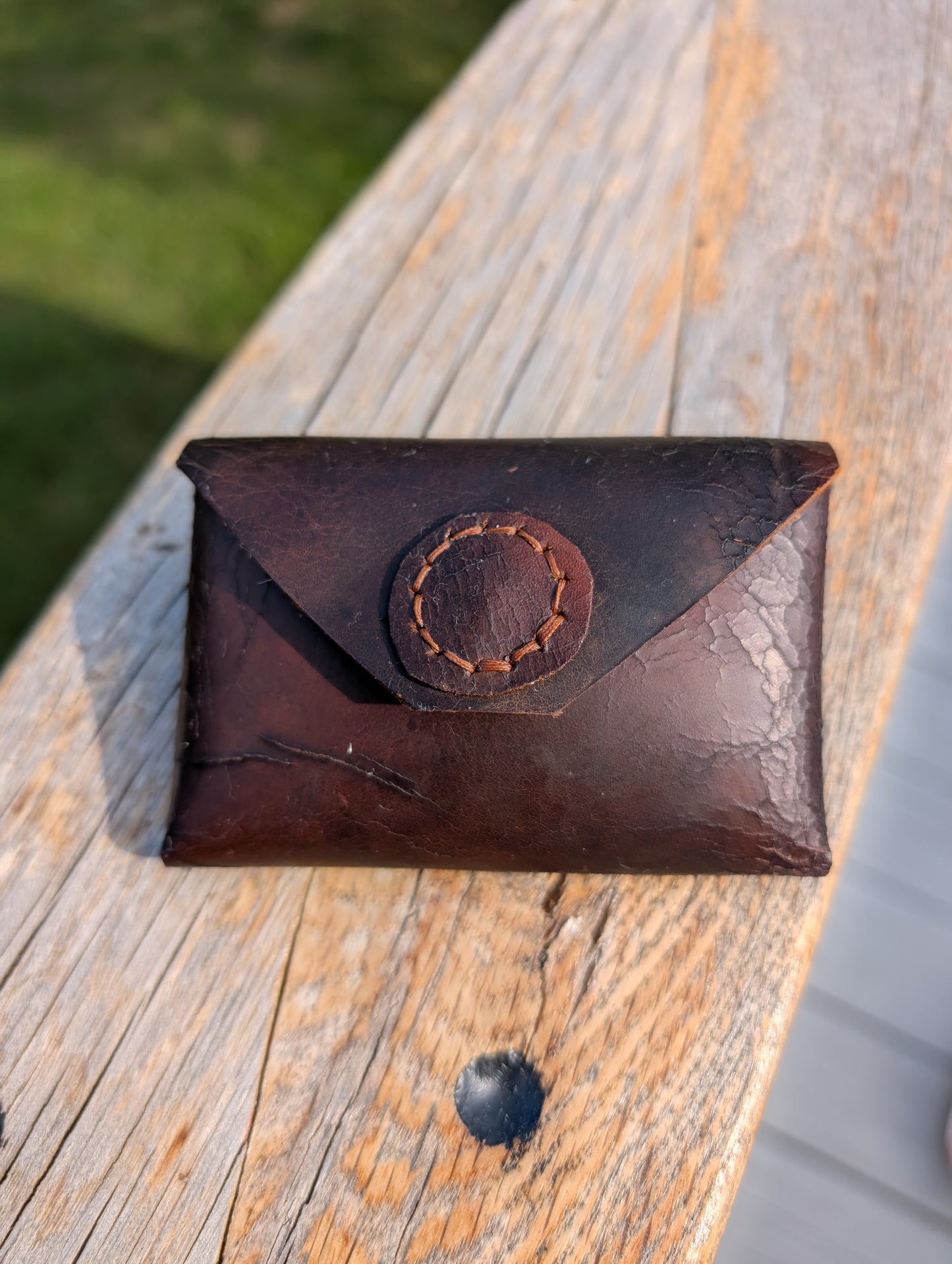 Panel Leather Coin / Card pouch