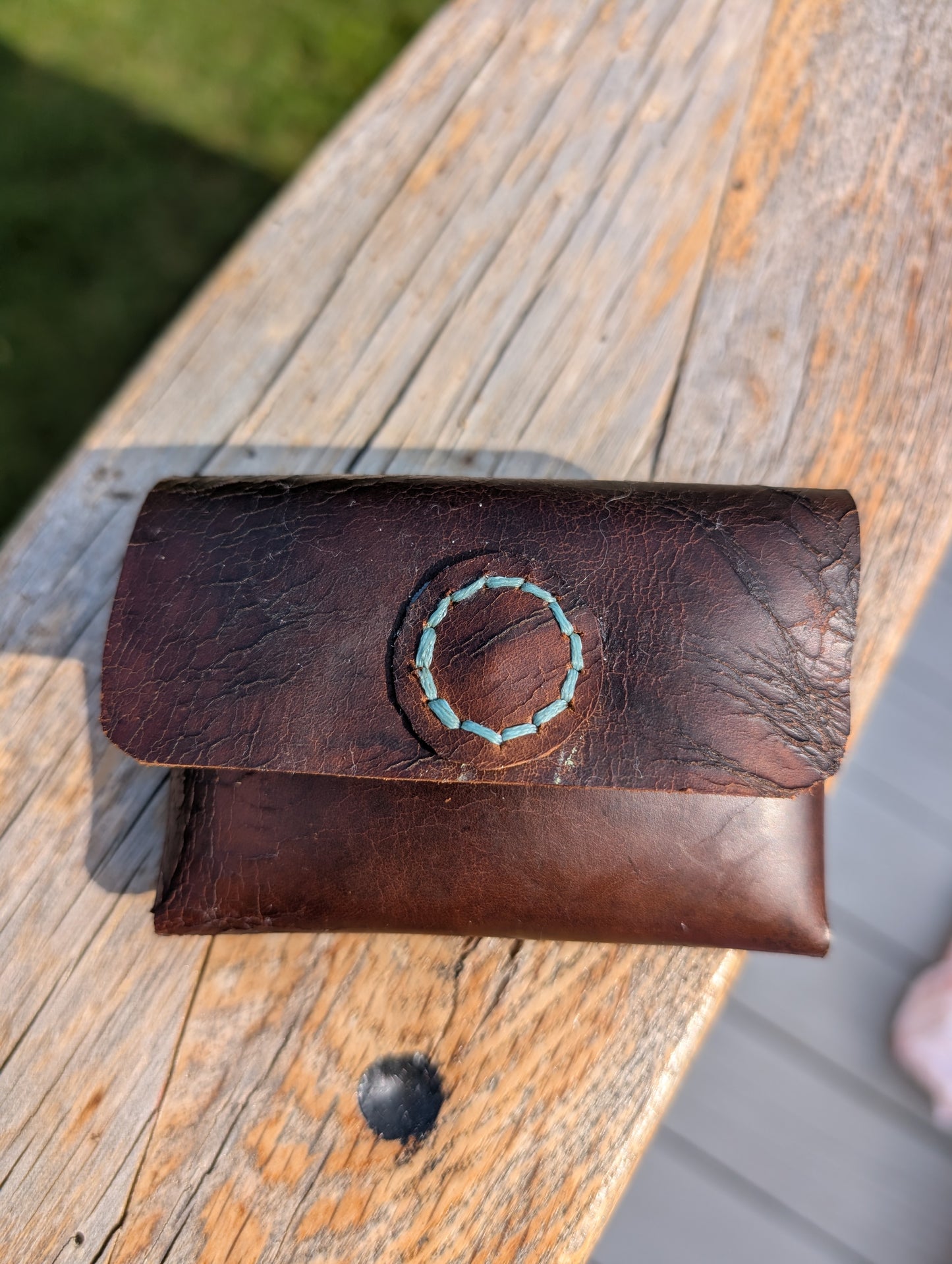 Panel Leather Coin / Card pouch