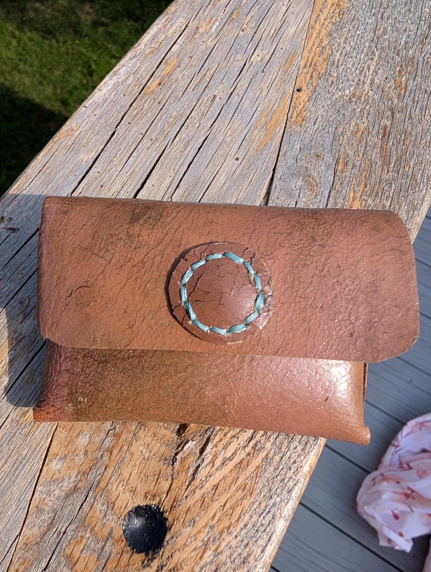 Panel Leather Coin / Card pouch