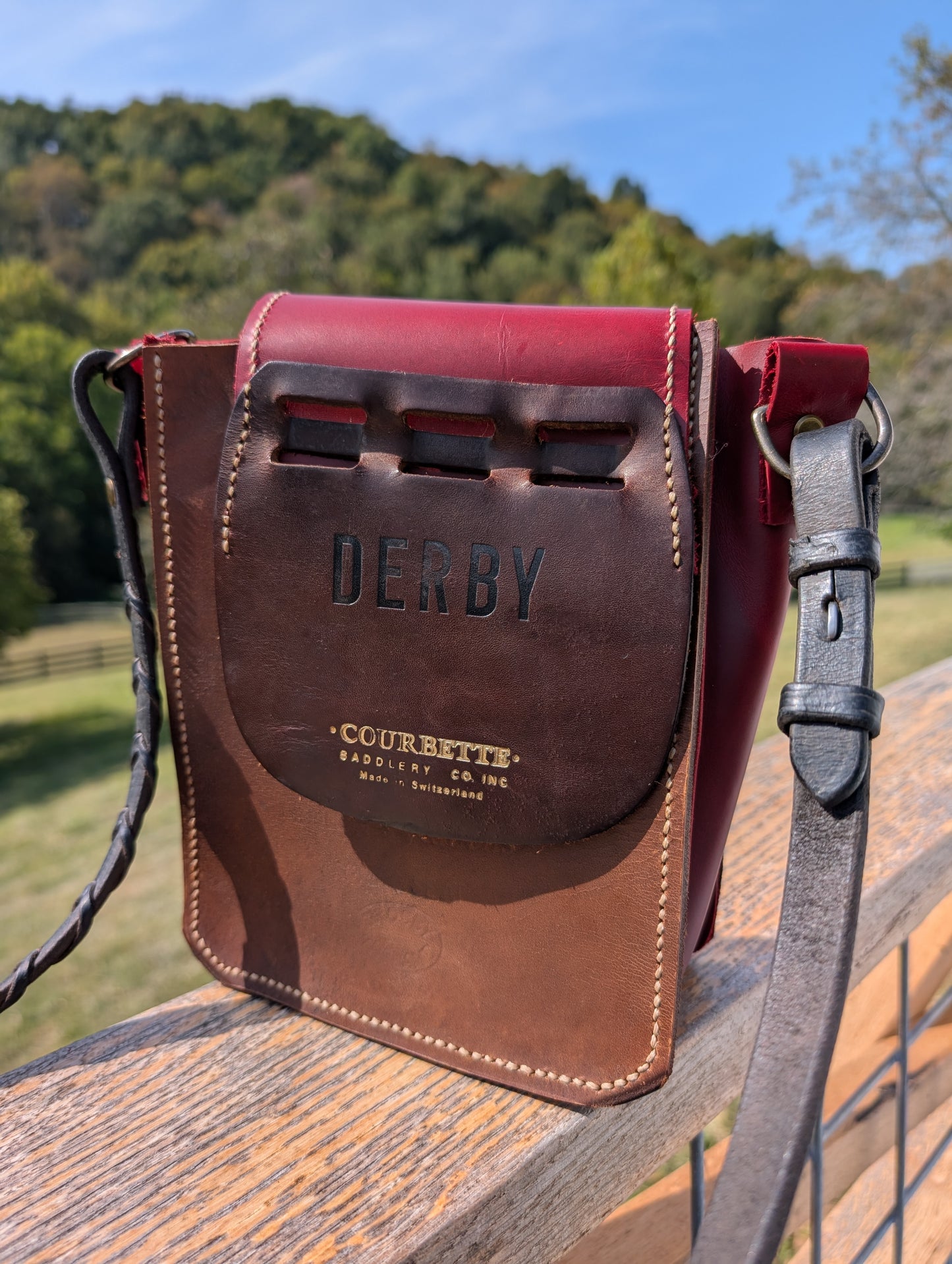 Burgundy Half Halt with Billet Keeper Flap