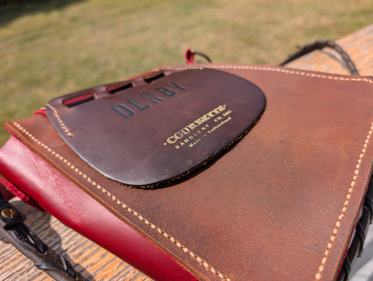 Burgundy Half Halt with Billet Keeper Flap
