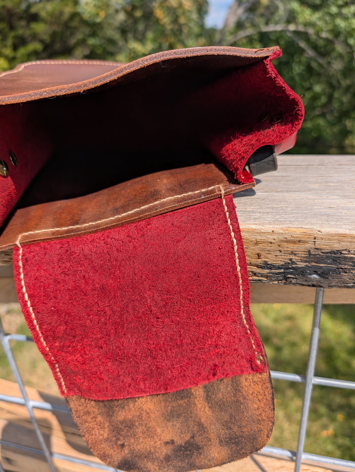 Burgundy Half Halt with Billet Keeper Flap
