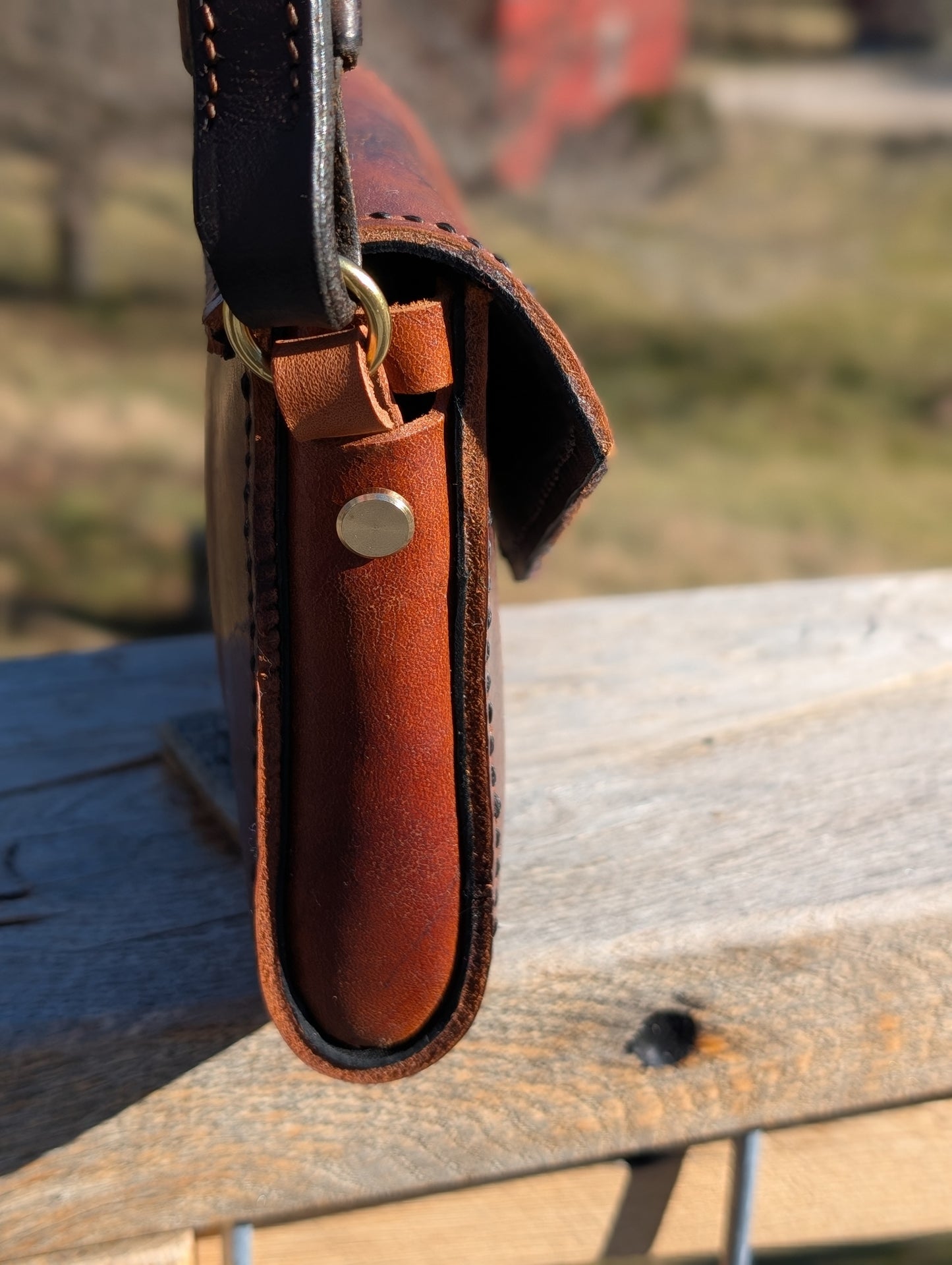 Brown Borelli Renvers with Black Lining