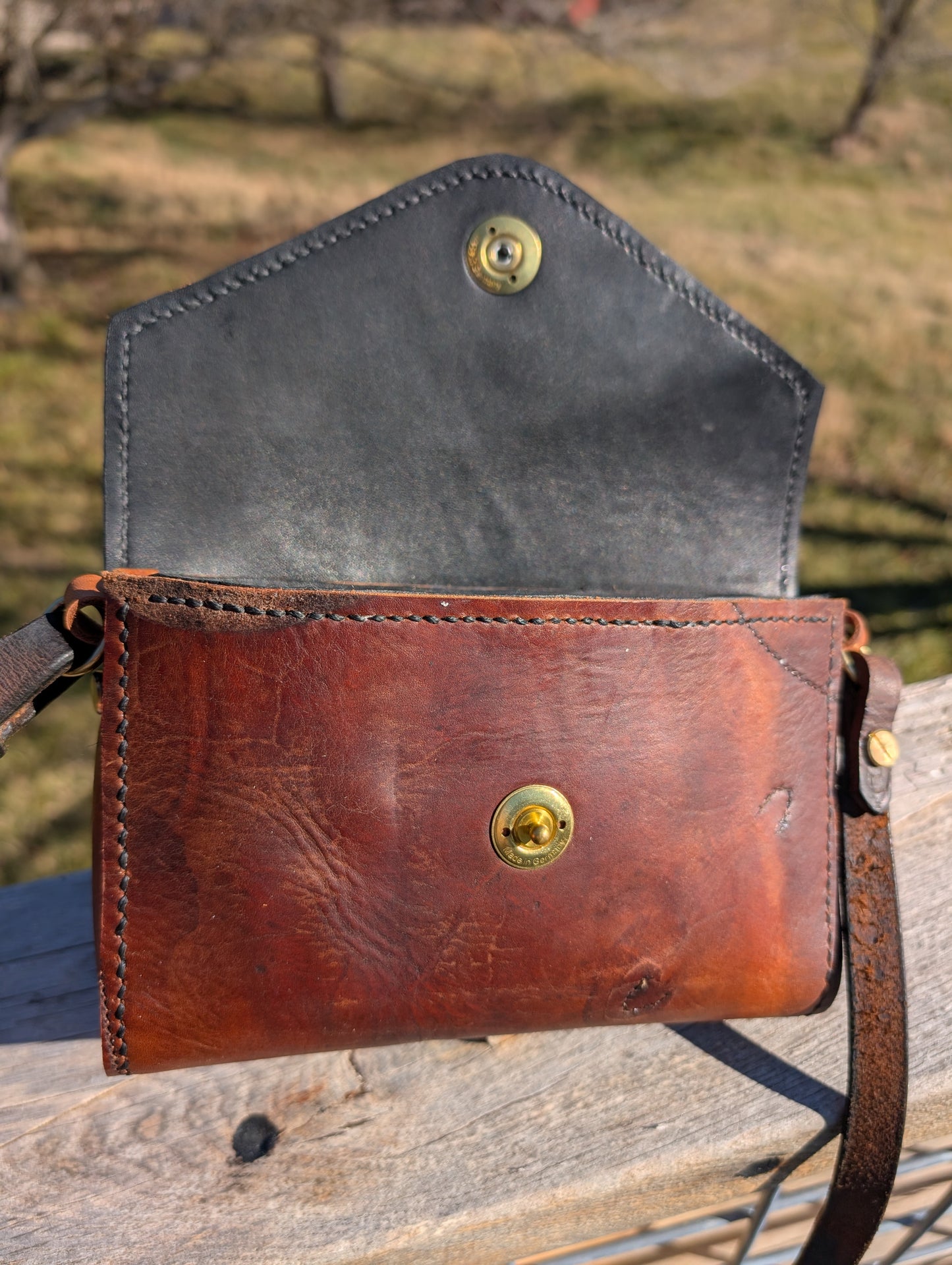 Brown Borelli Renvers with Black Lining