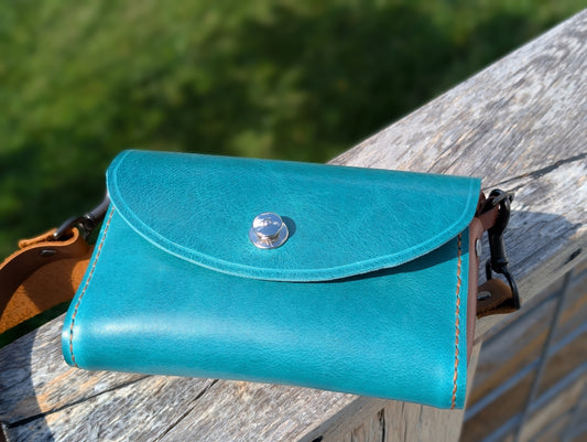 Teal crossbody / belt bag