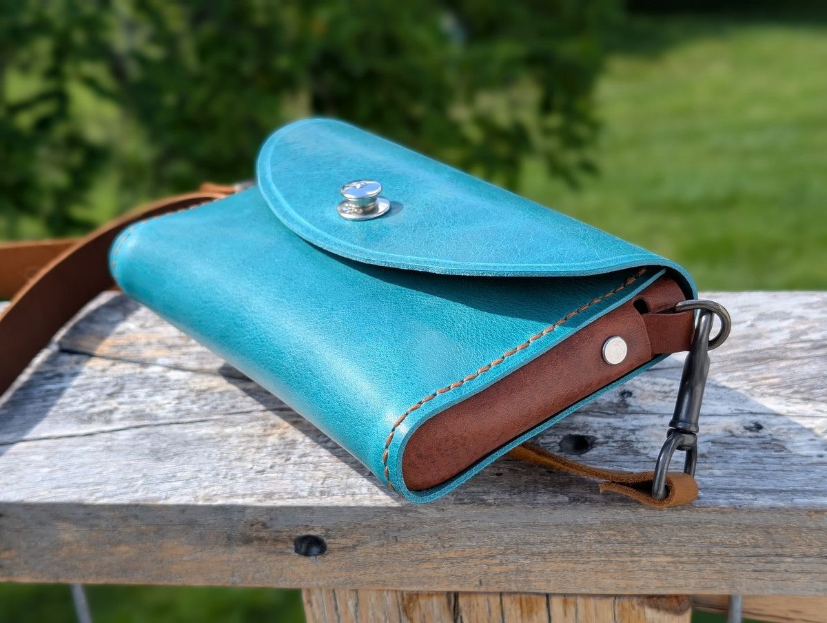 Teal crossbody / belt bag