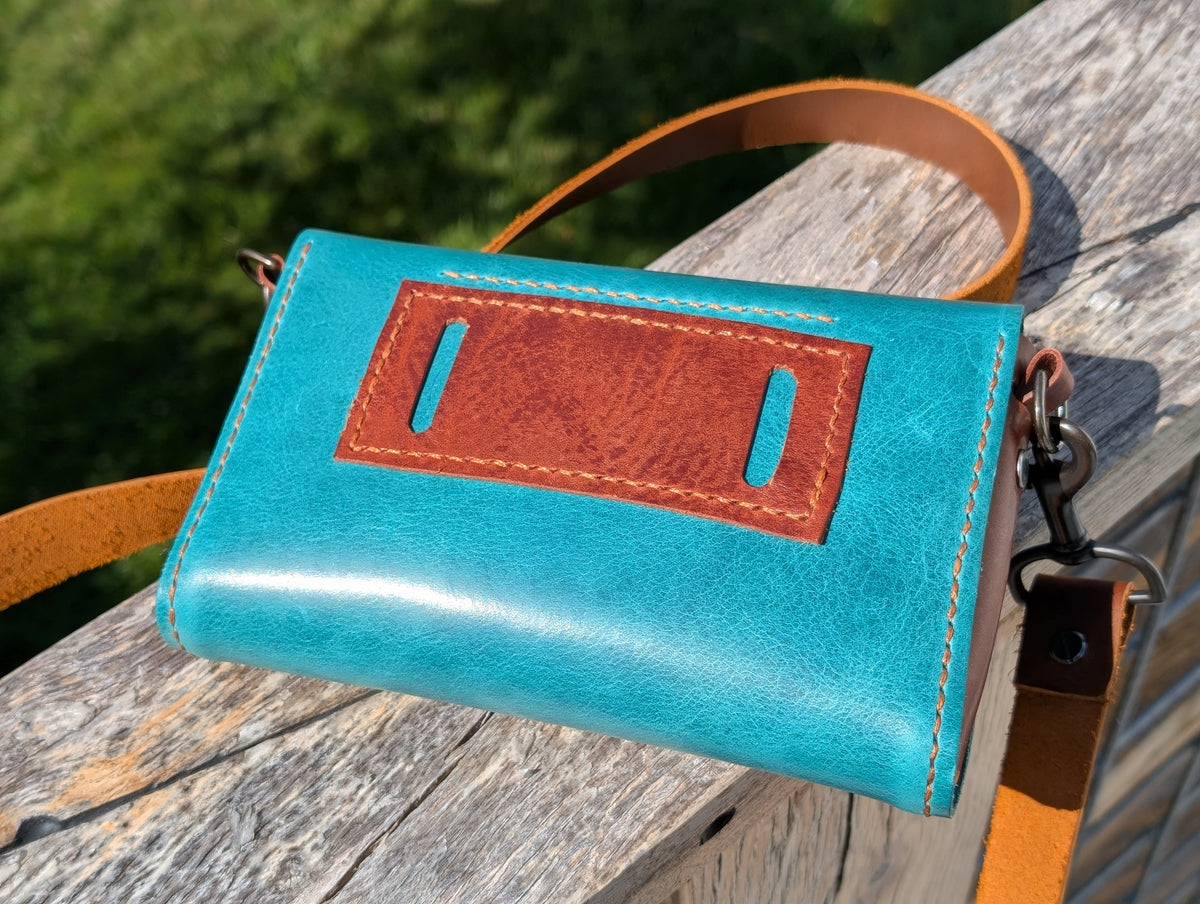Teal crossbody / belt bag