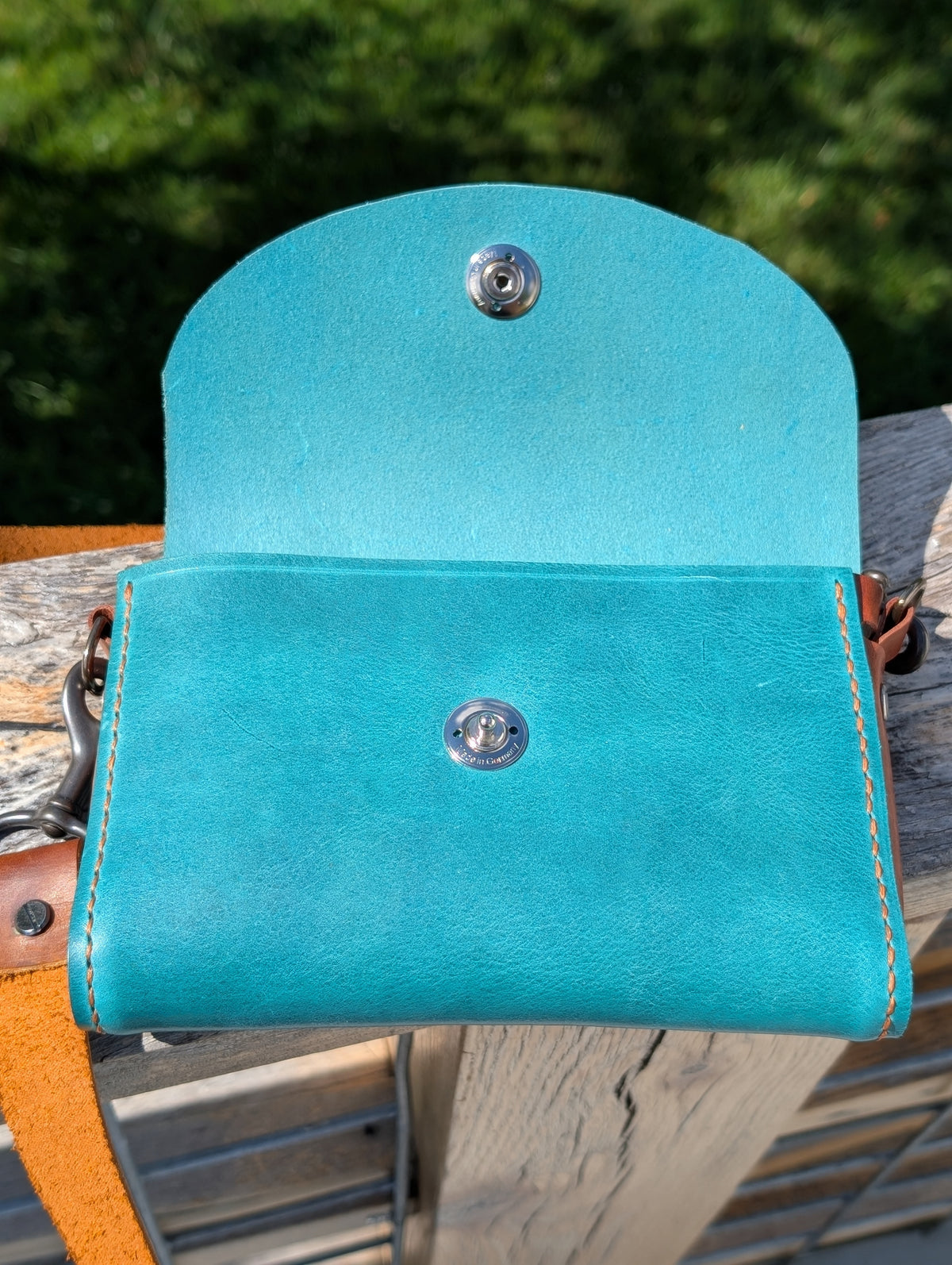 Teal crossbody / belt bag
