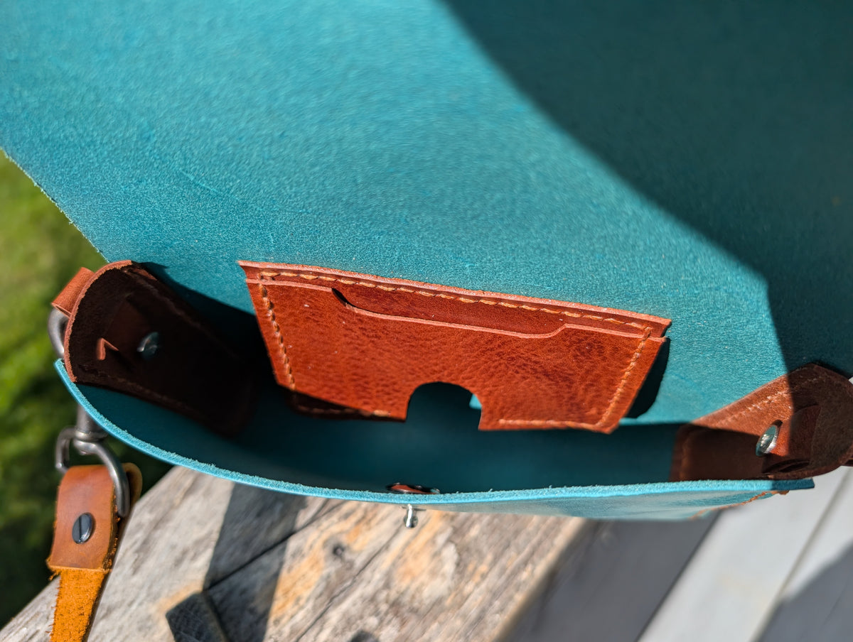 Teal crossbody / belt bag