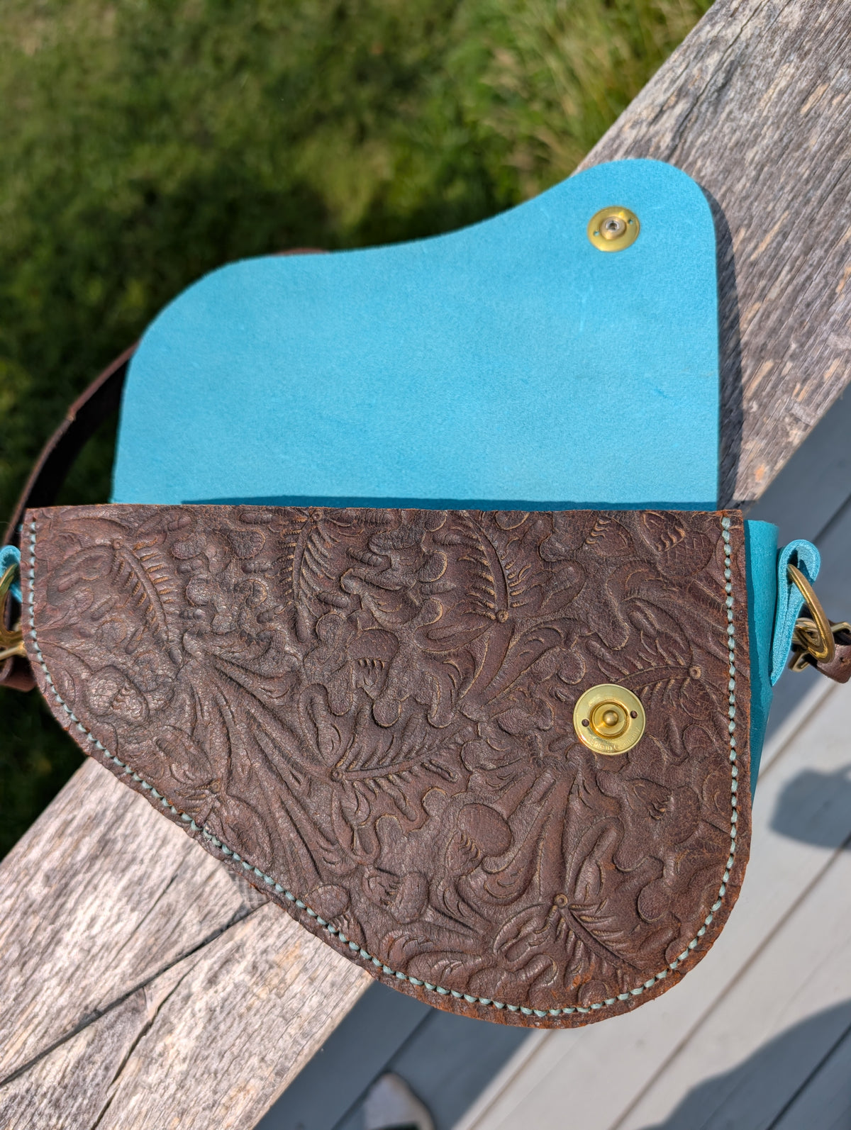 Teal Wenglish Handbag